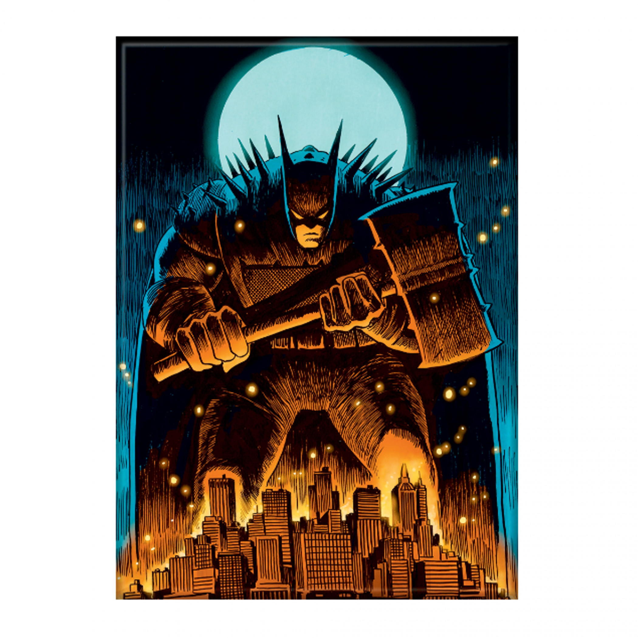 Batman - Absolute Batman with Hammer over Gotham Magnet