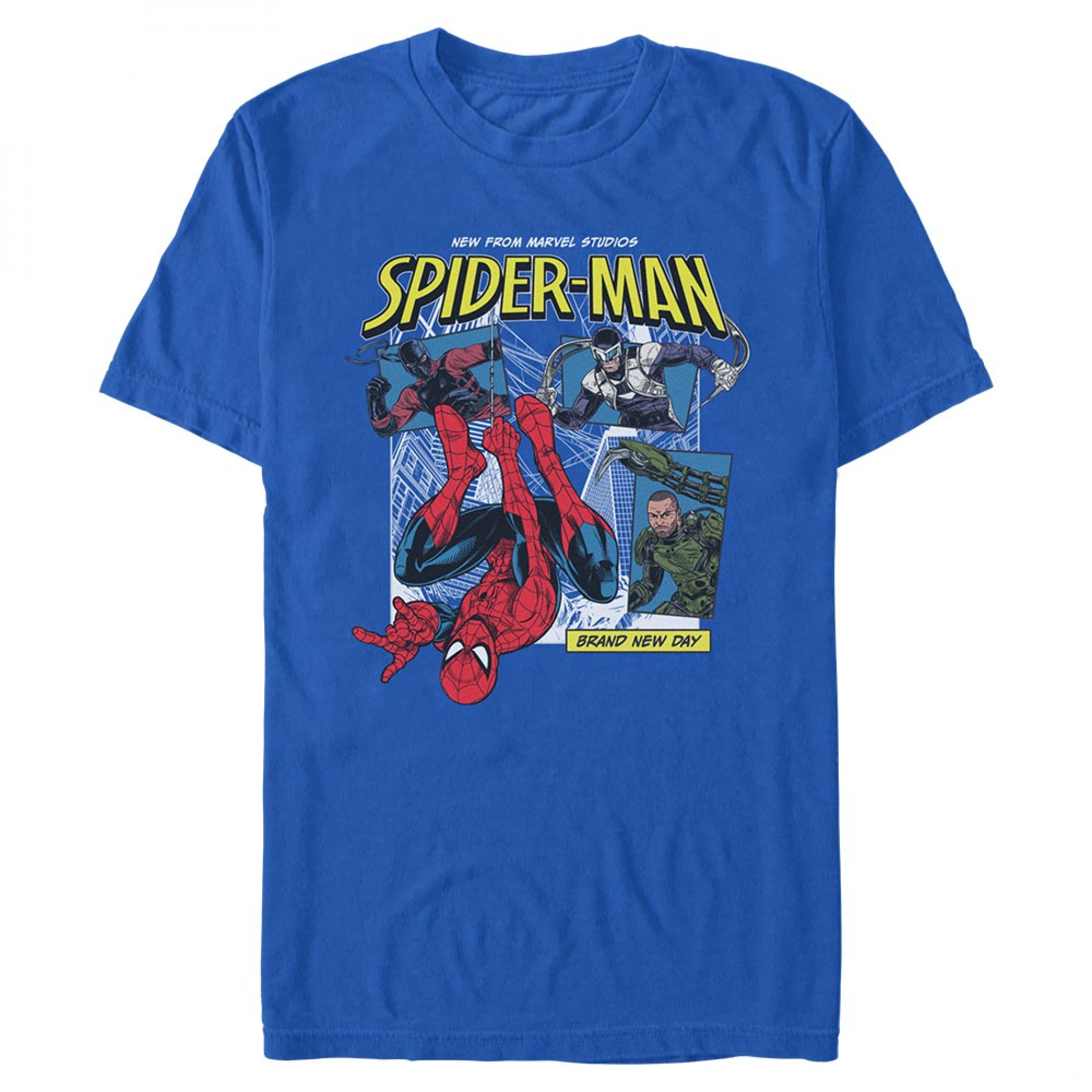 Spider-man Brand New Day Poster Panels T-Shirt - SuperHeroStuff