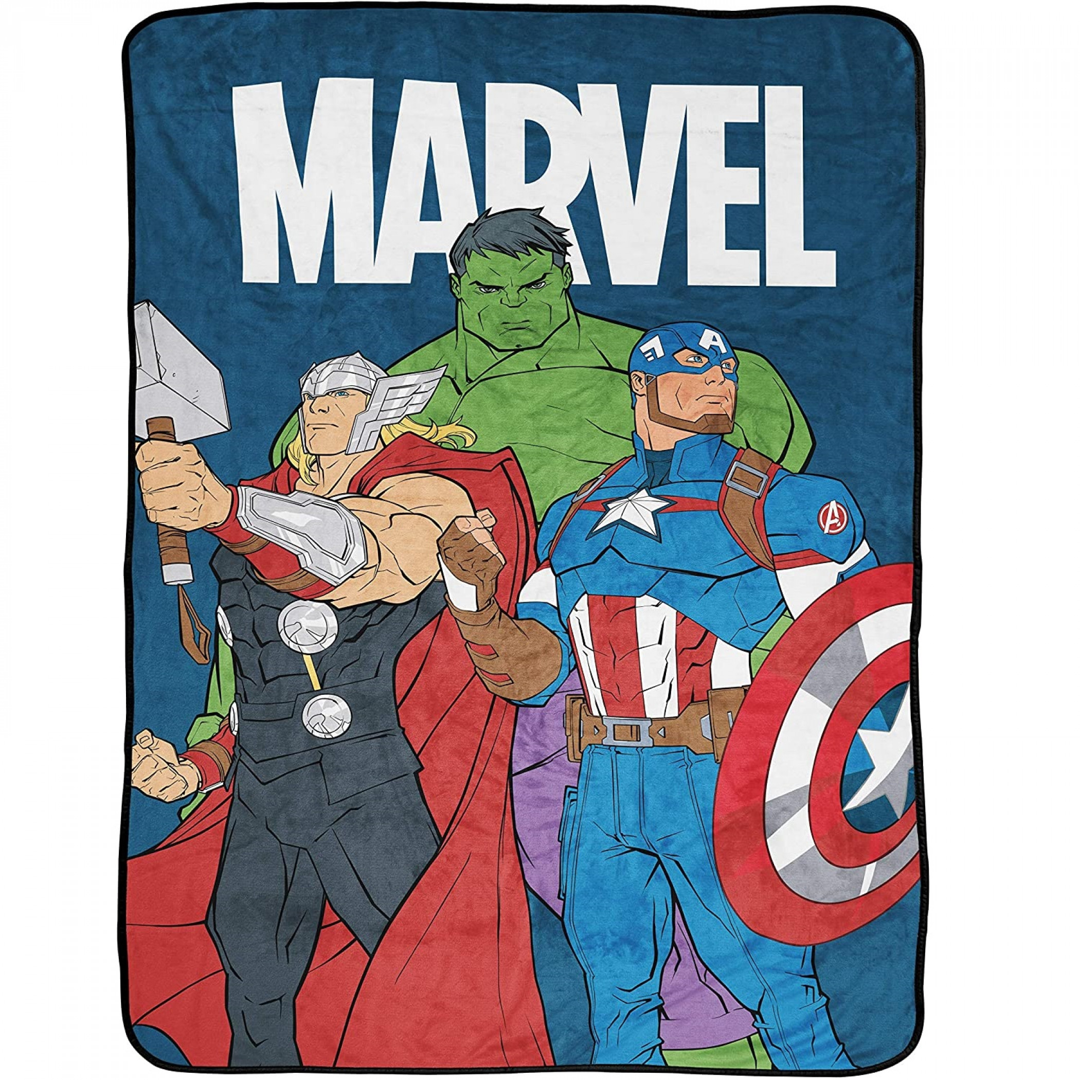 Marvel Avengers Brave & Bold 46 x 60 Throw Blanket