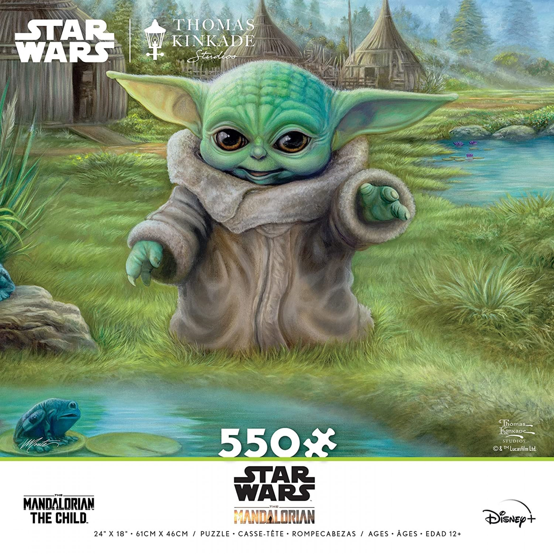Star Wars The Mandalorian The Child Grogu Frog Hunt 550 Piece Puzzle