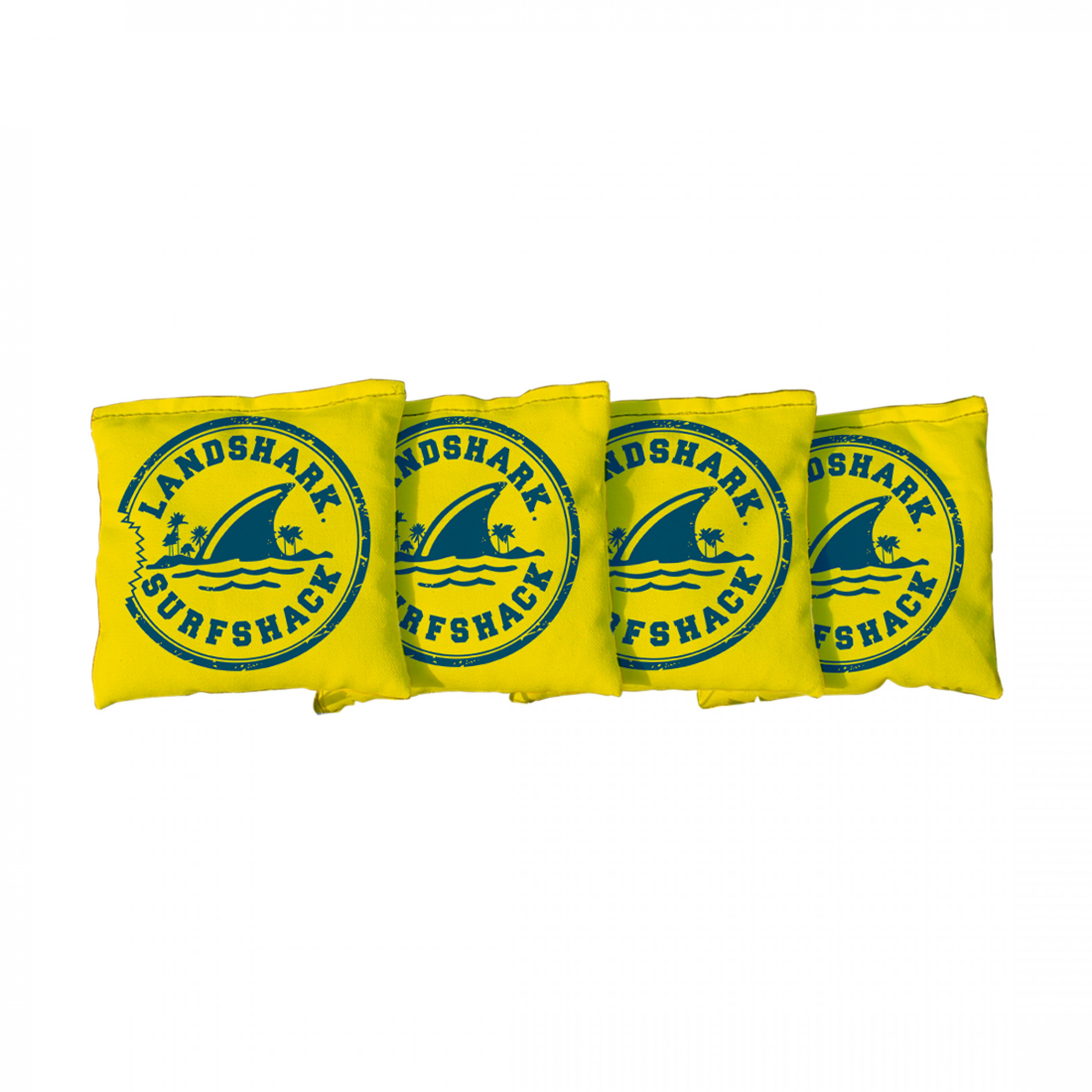Landshark Margaritaville Yellow Team 4-Piece Corn Filled Cornhole Bags