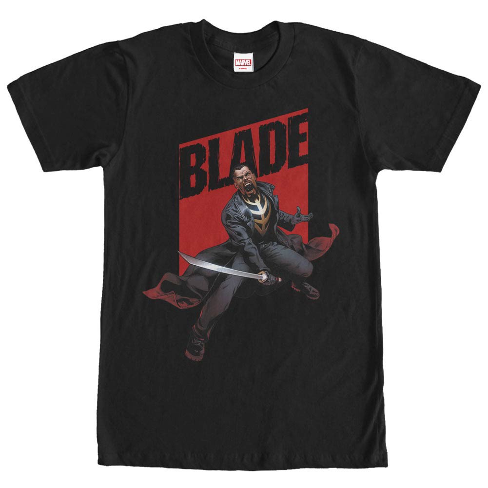 Marvel Teams Blade Rage Black Mens T-Shirt