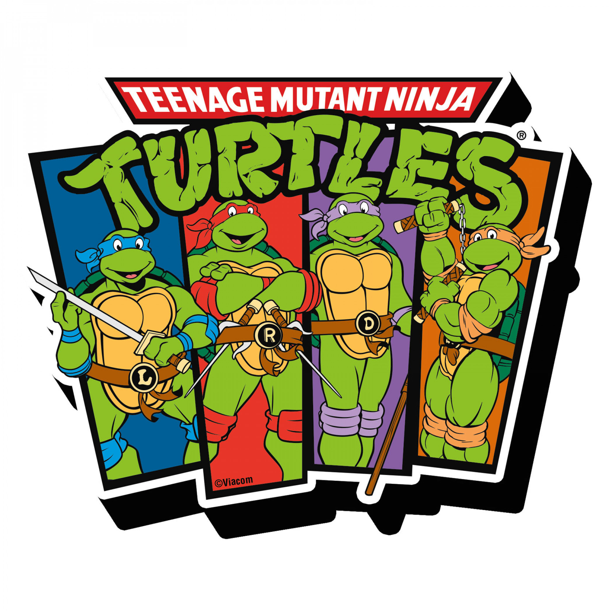  Teenage Mutant Ninja Turtles T-Shirt 2 Pack Kids Grey