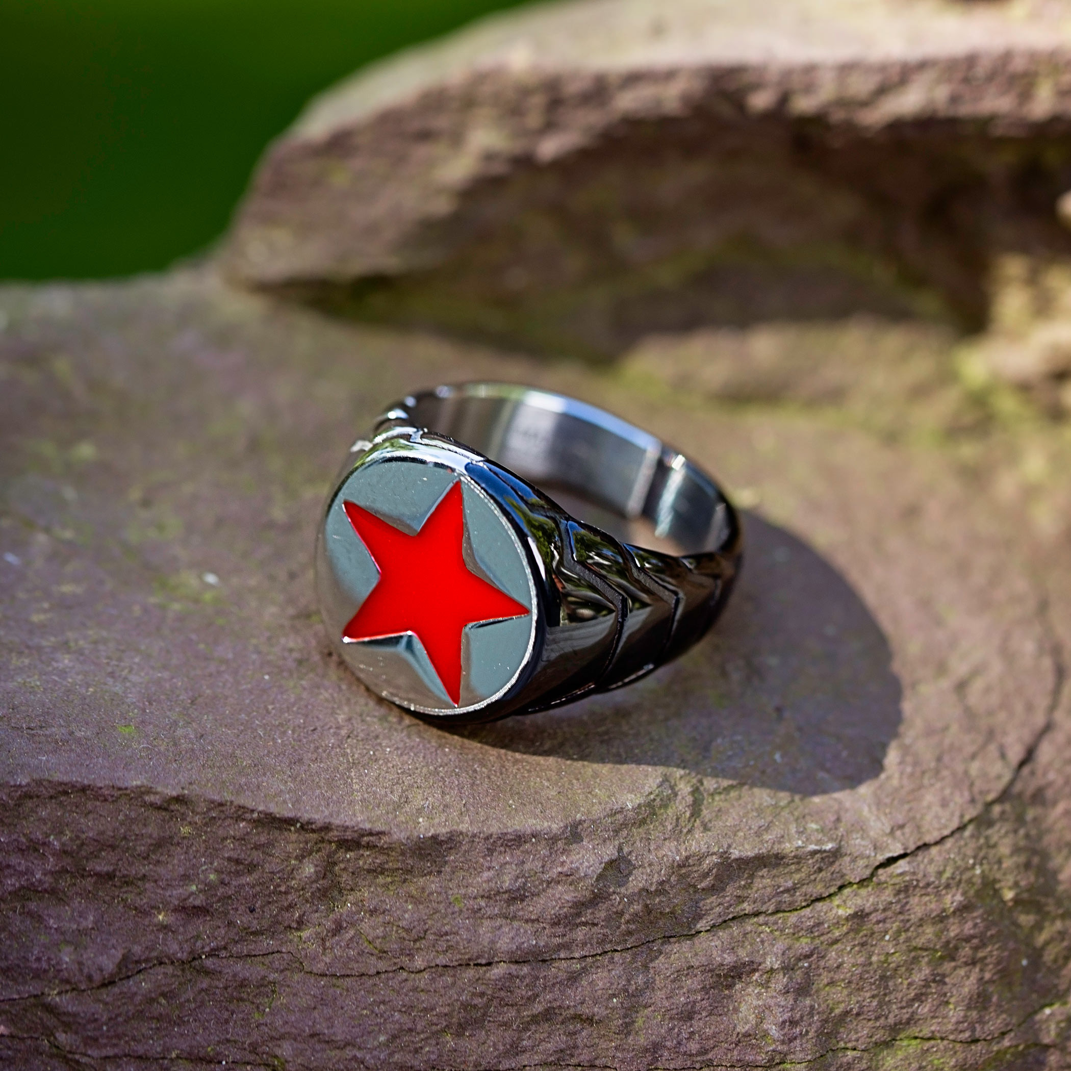 Winter Soldier Metal Symbol Ring