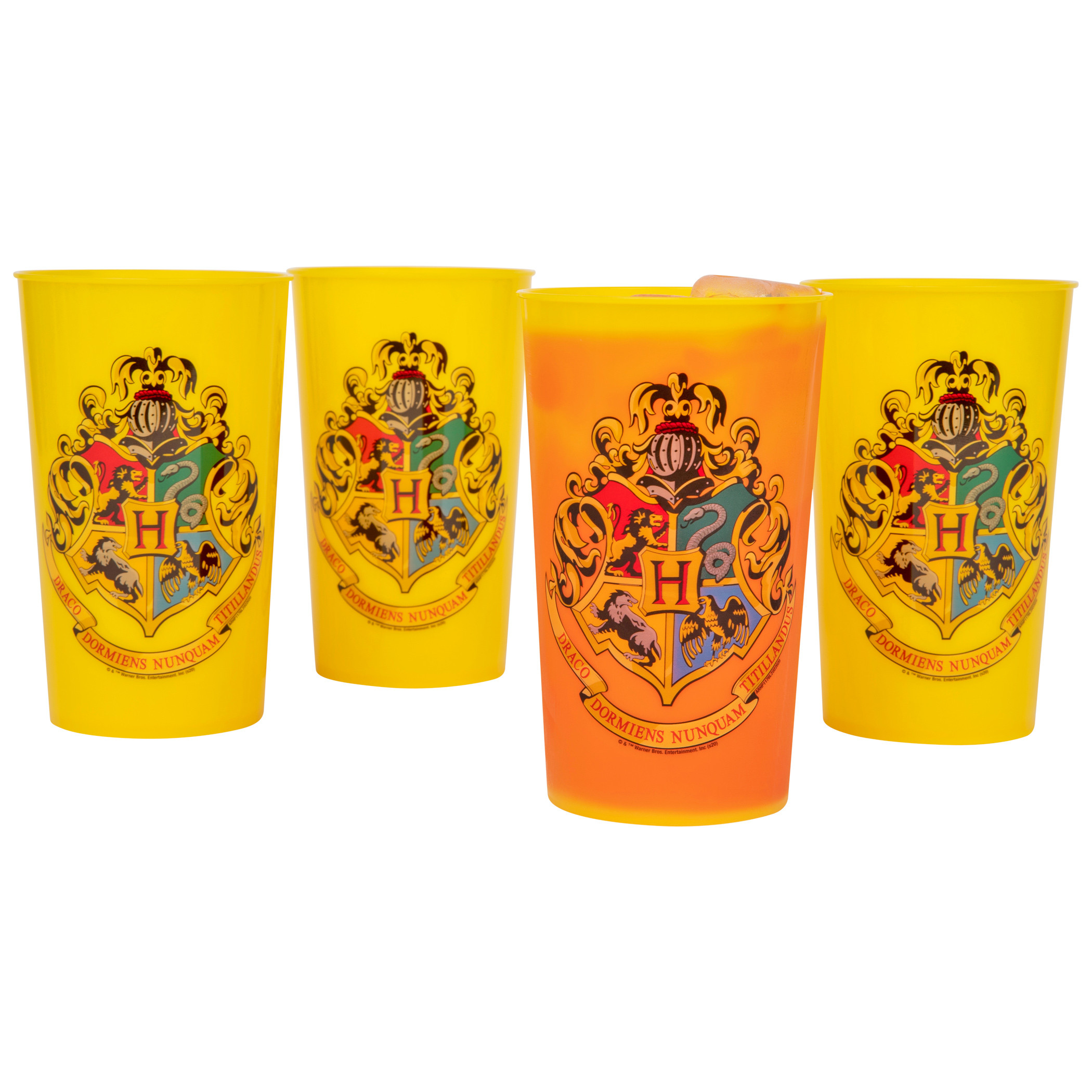 Harry Potter Hogwarts Crest 4-Pack of 20 Ounce Color Changing Cups