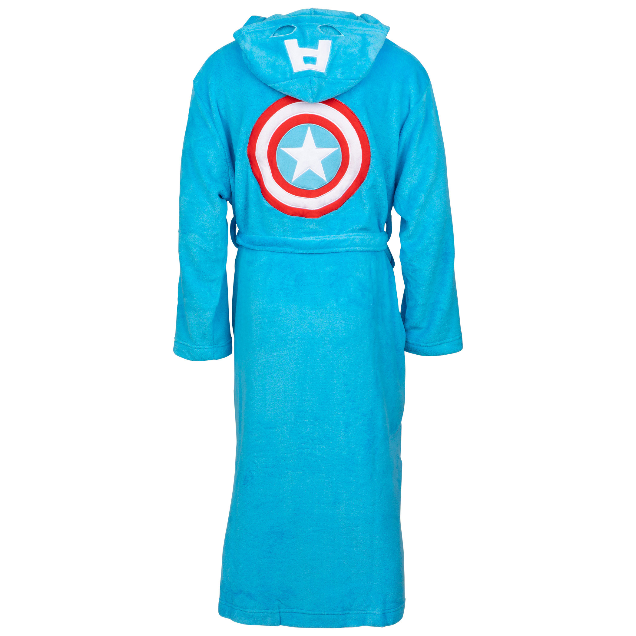 Captain America Marvel Fleece Hooded Bathrobe