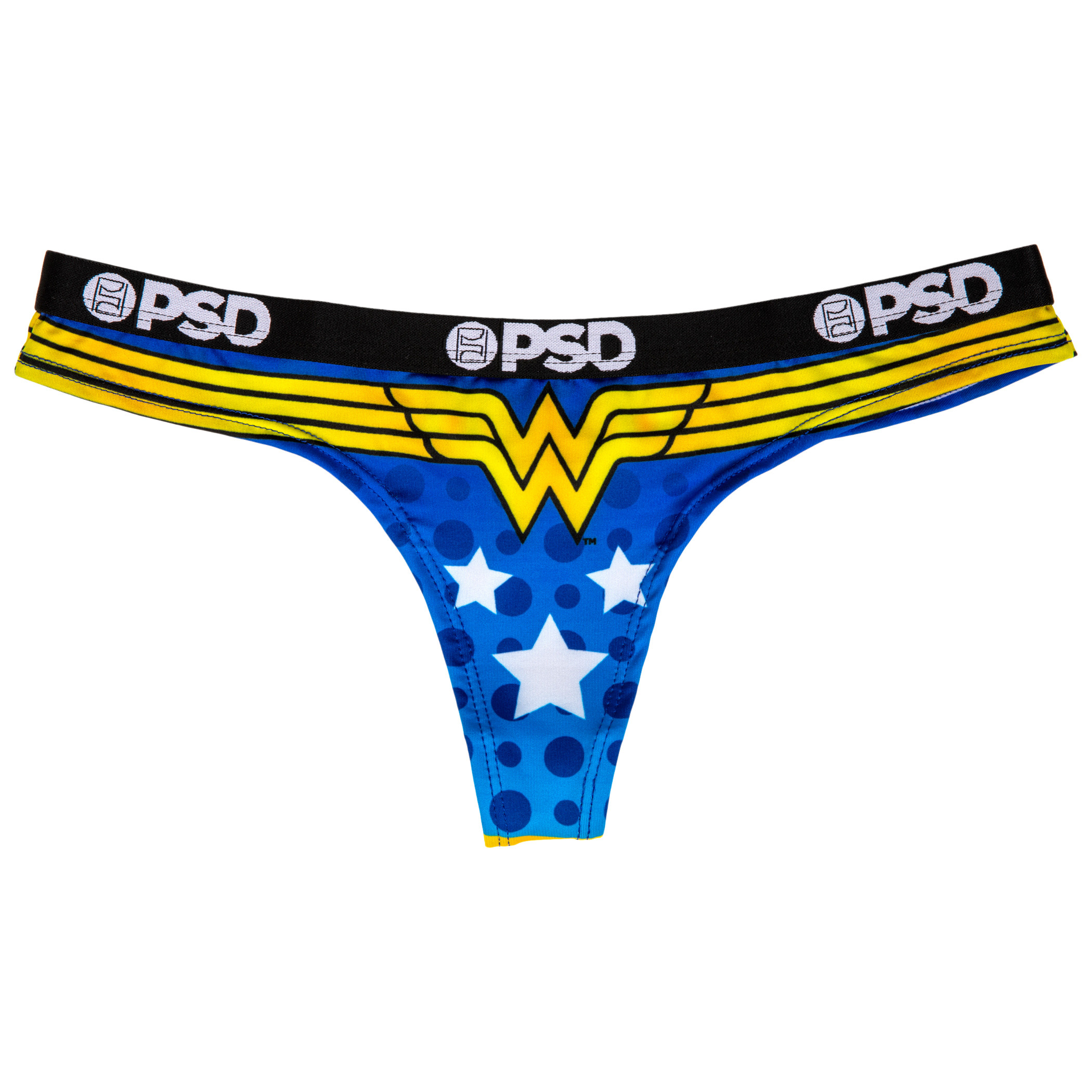 DC Wonder Woman Symbol Microfiber Blend Women's Thong Underwear