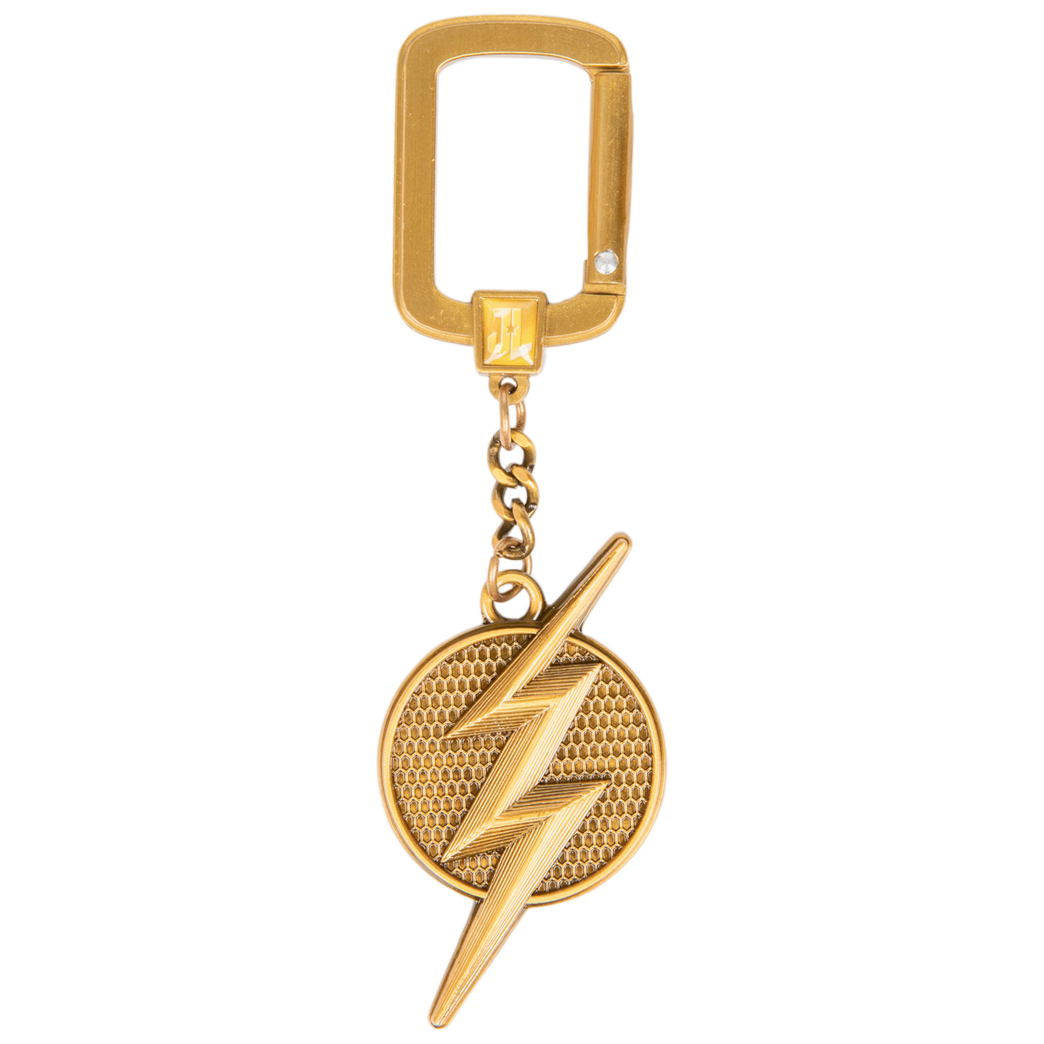 The Flash Justice League Gold Logo Keychain