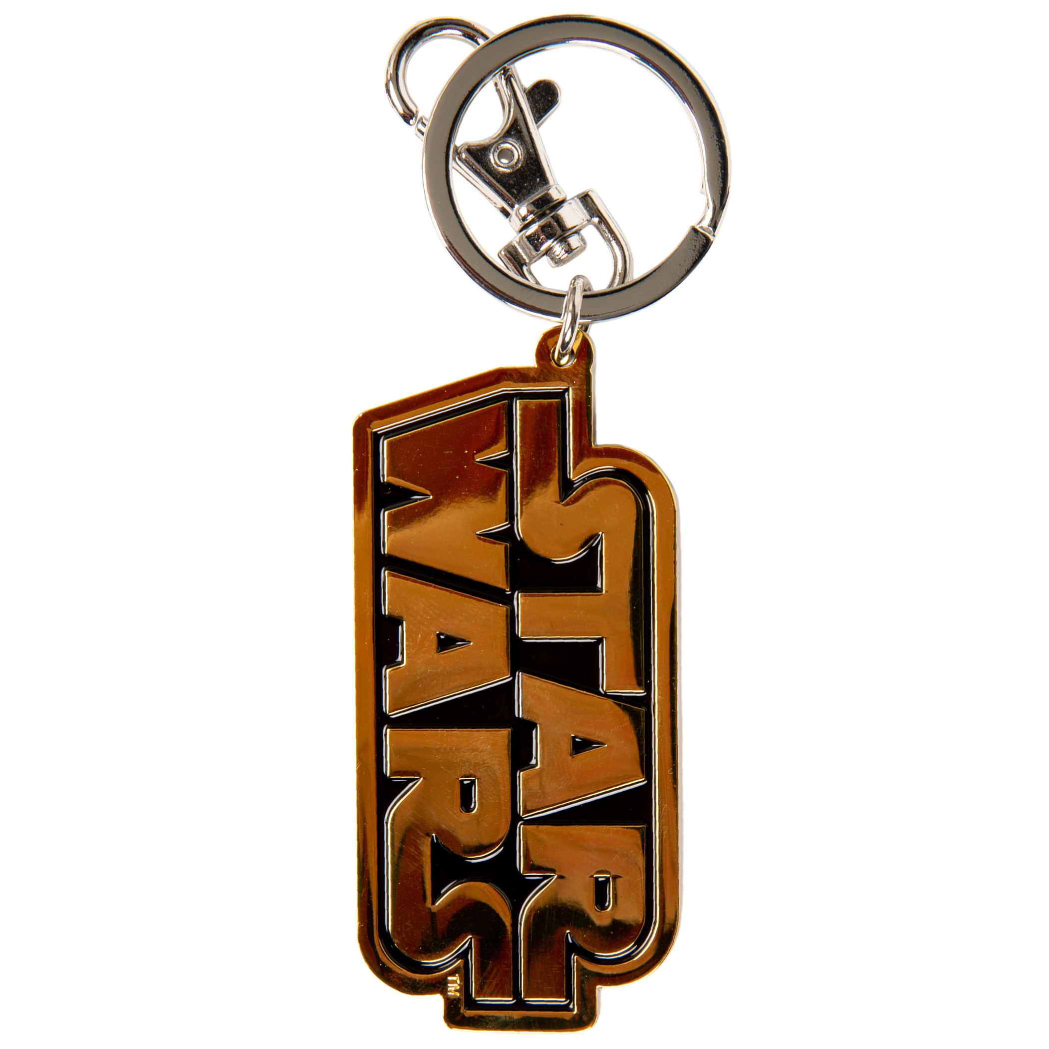Star Wars Title Text Logo Pewter Keychain