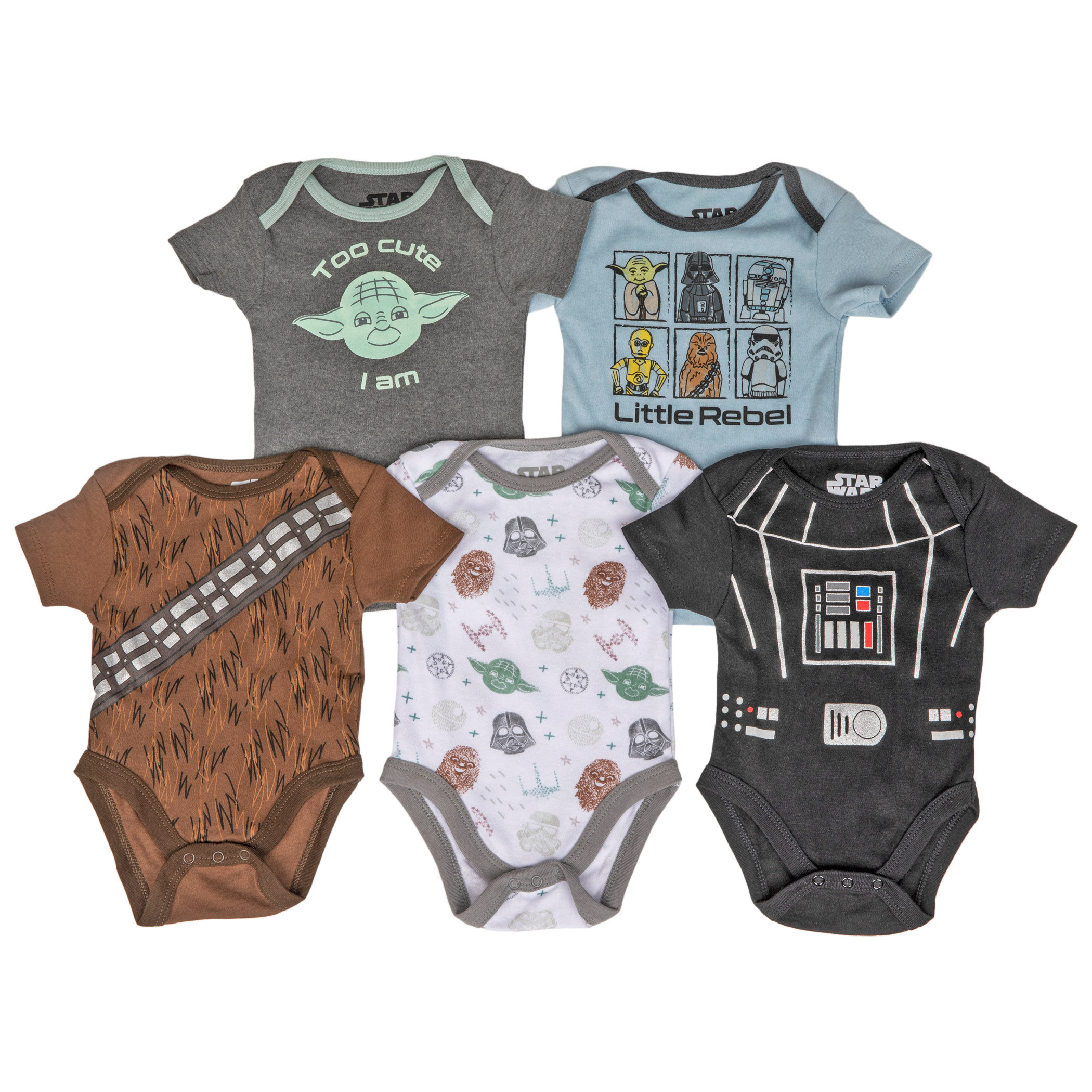 Star Wars 5-Piece Infant Snapsuit Set