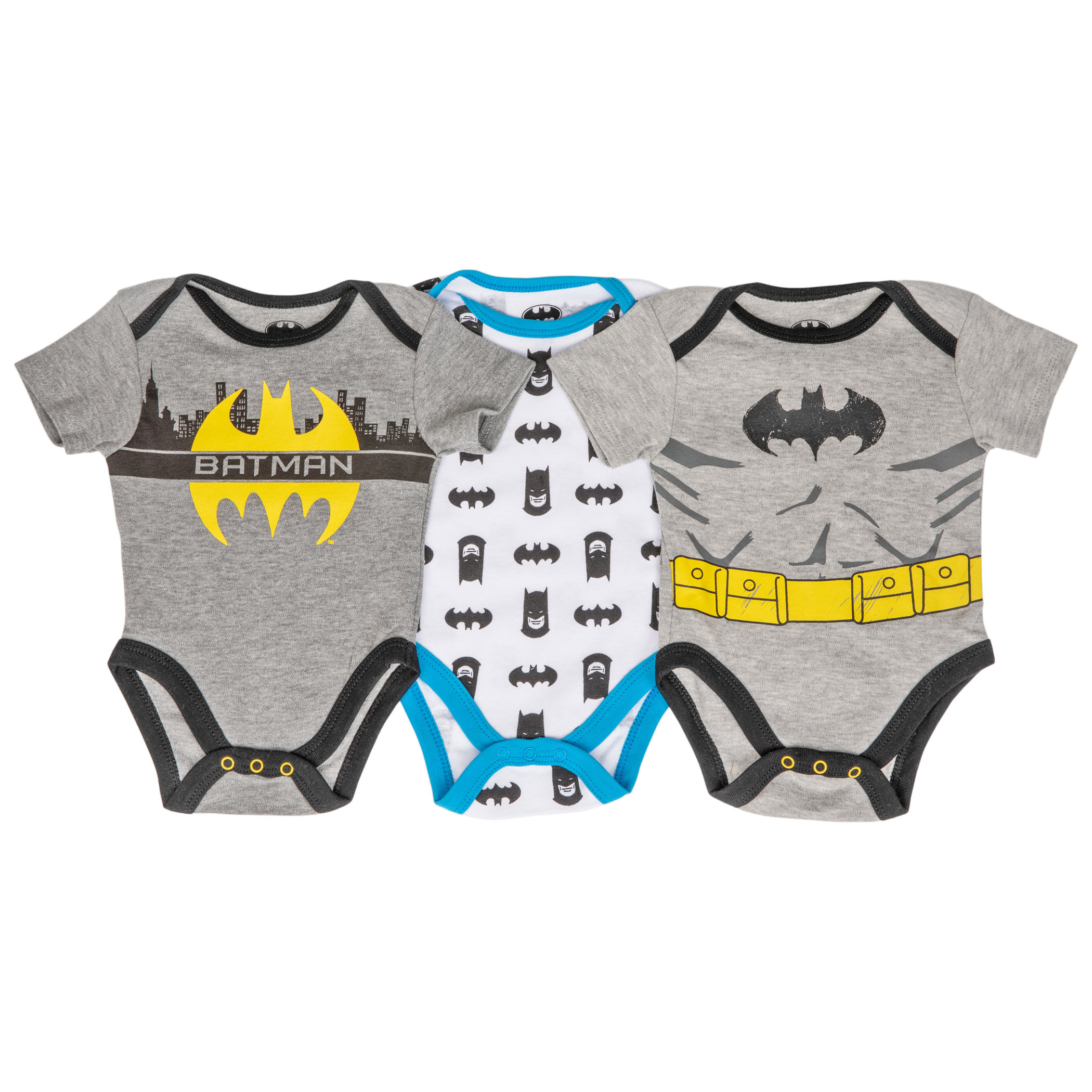 Batman Classic 3-Pack Infant Bodysuit Set