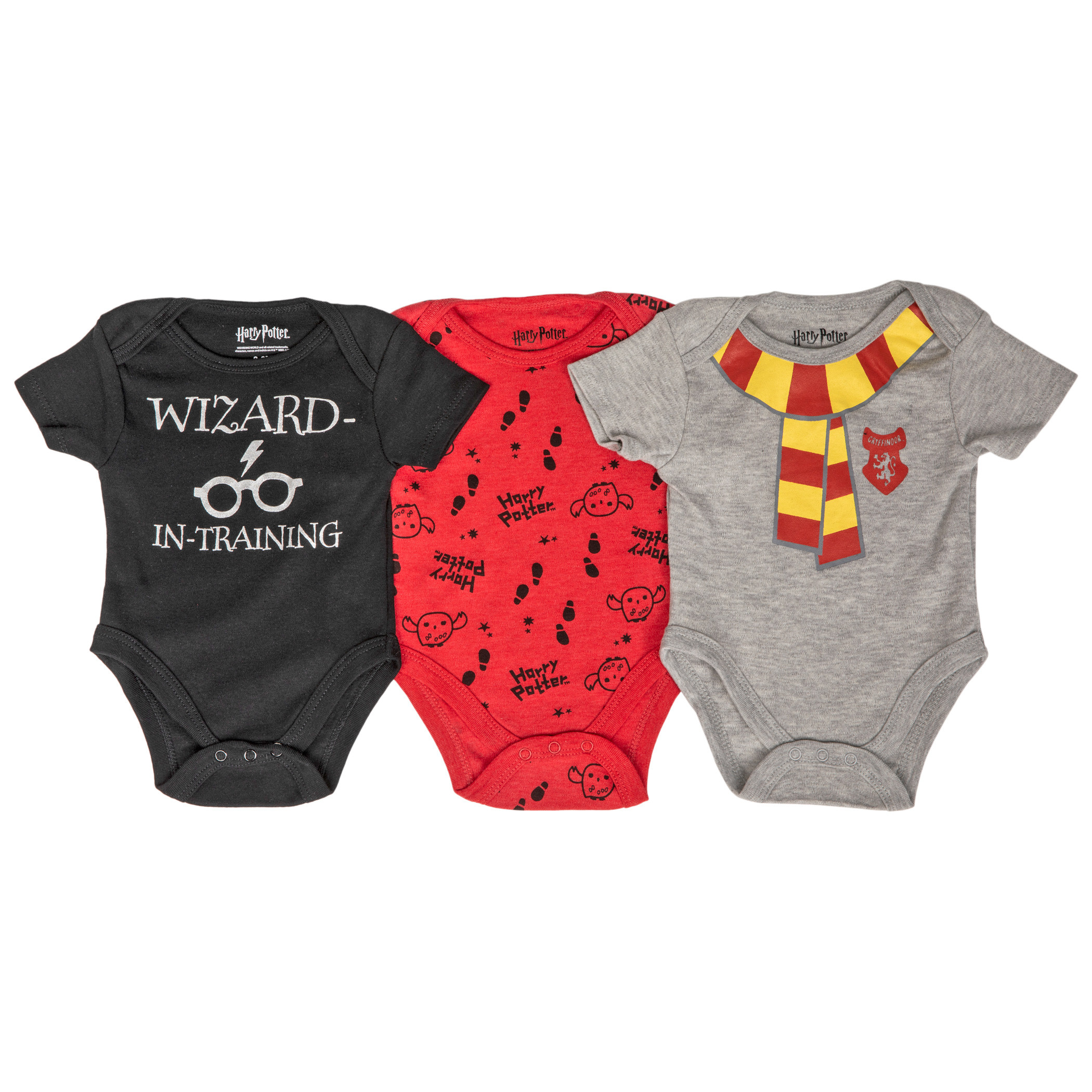 Harry Potter 3-Pack Boy's Infant Bodysuits