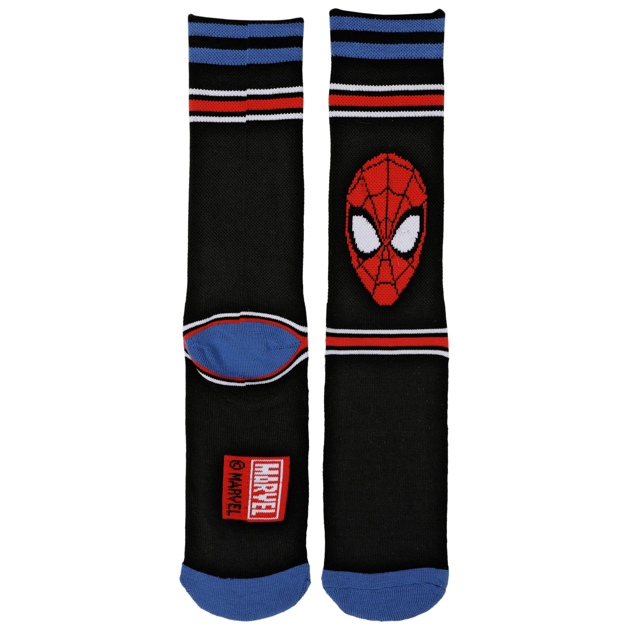 Spider-Man Face Waffle Cushion Crew Socks