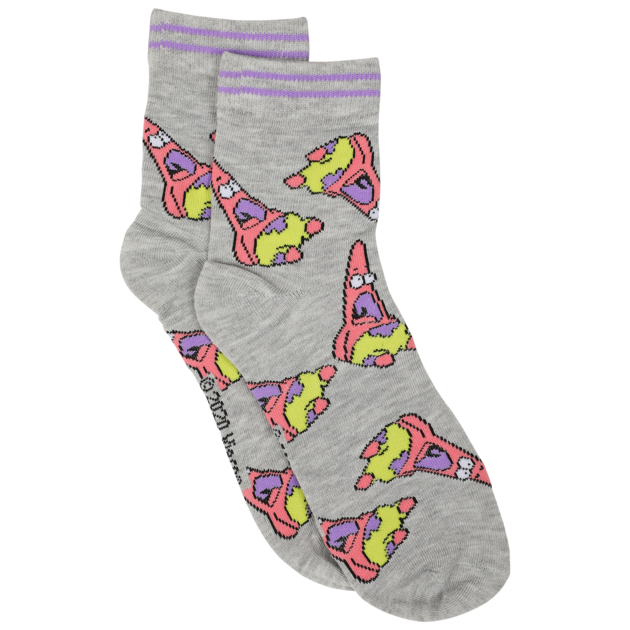 Grey Socks NEW With Bobbles Spongebob Squarepants Yahoo 