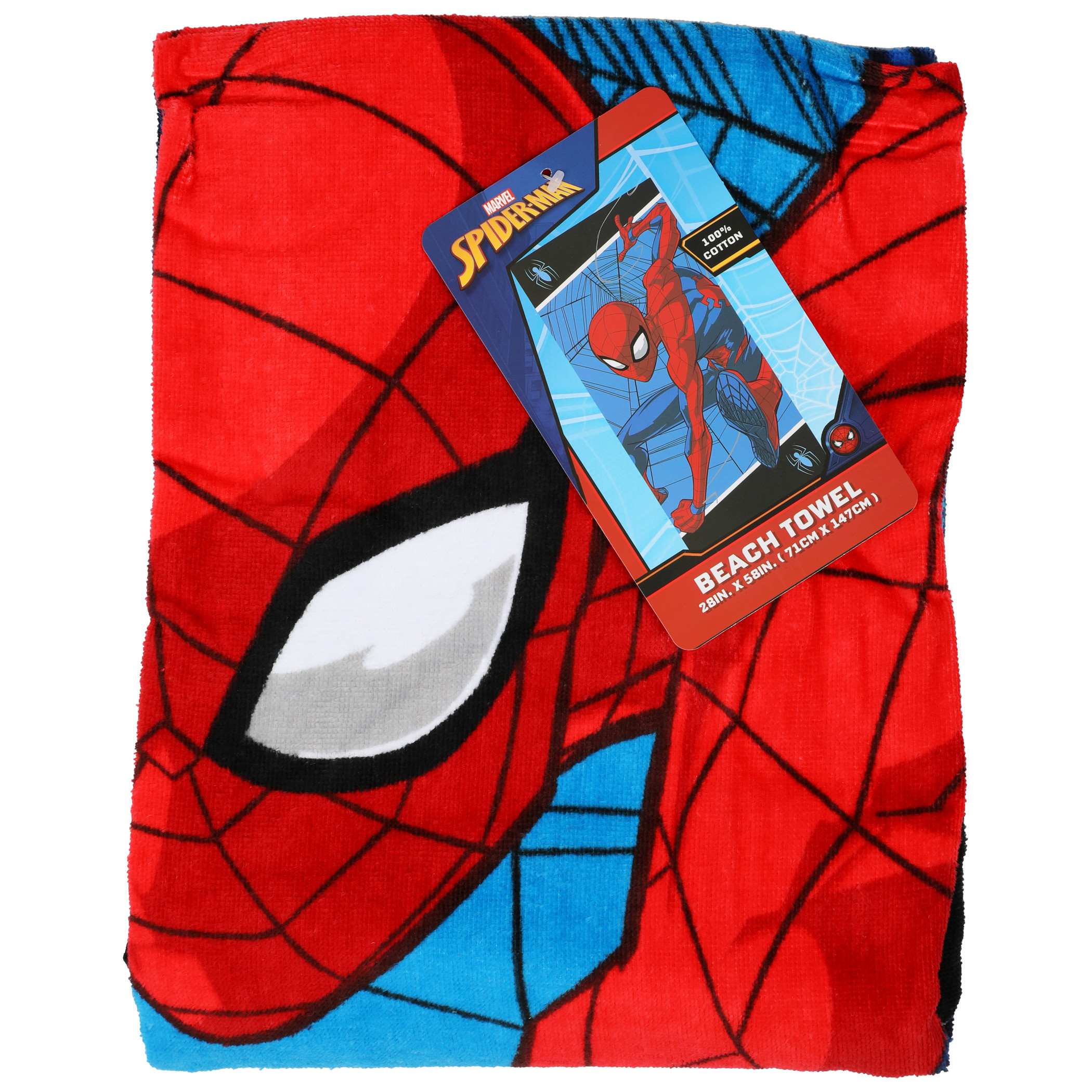 Spider-Man On The Web Beach Towel