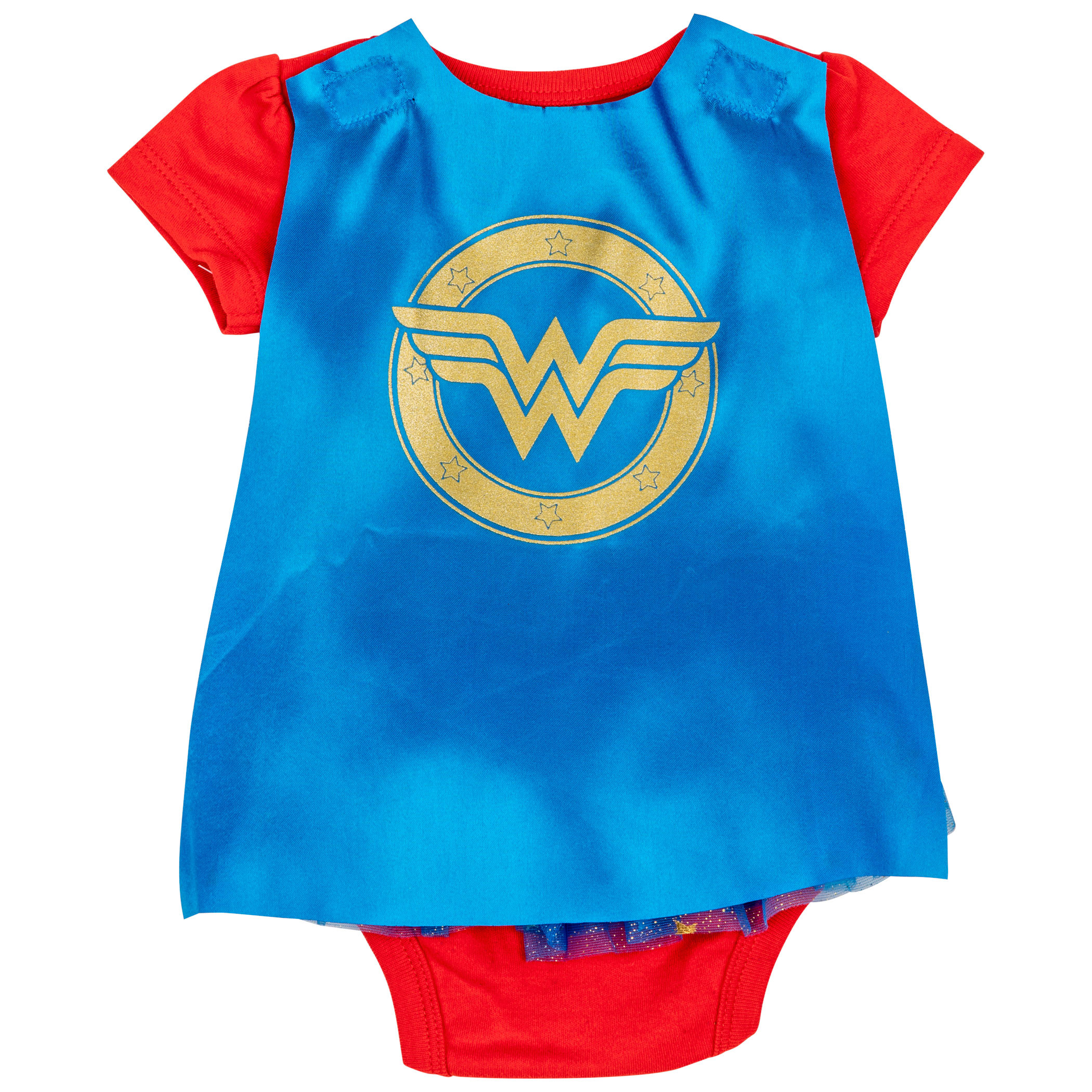 Wonder Woman DC Comics Symbol Snapsuit with Cape
