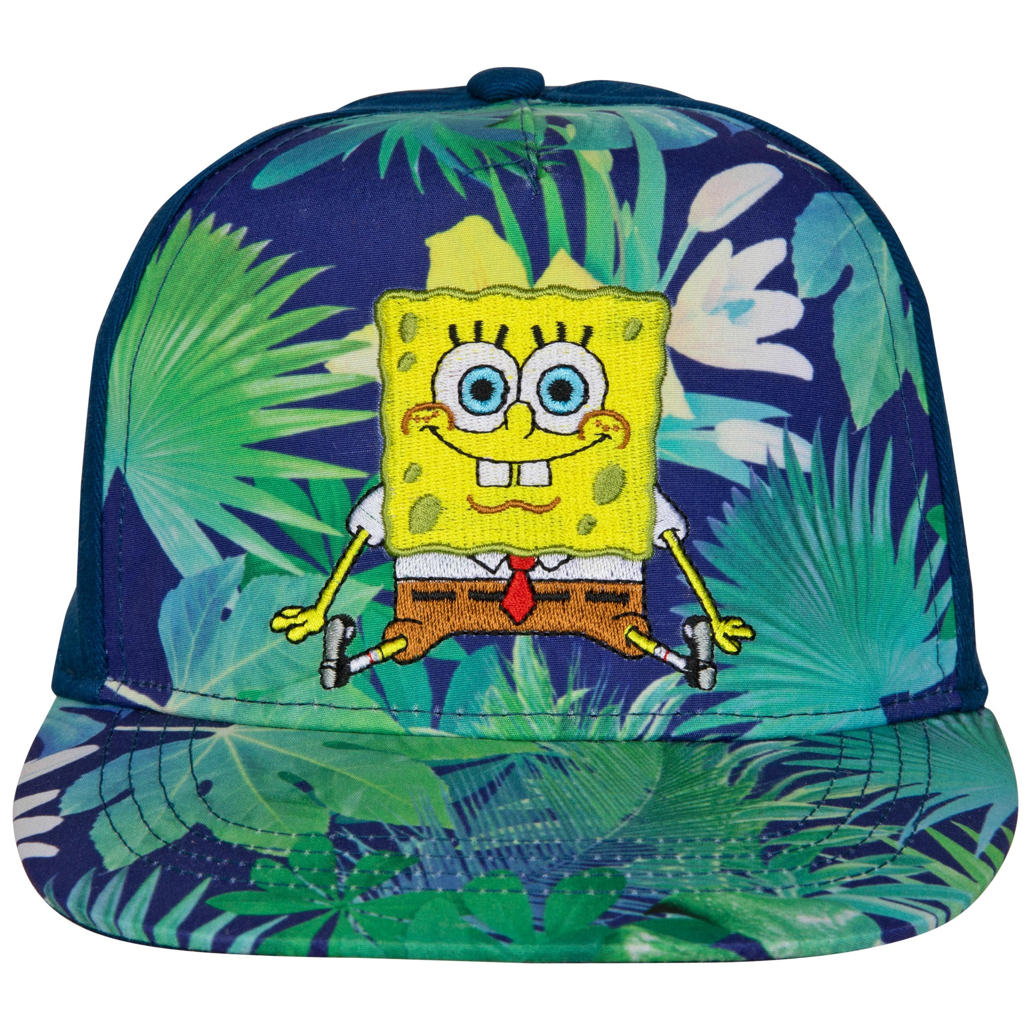 SpongeBob SquarePants Tropical Floral Skater Baseball Hat