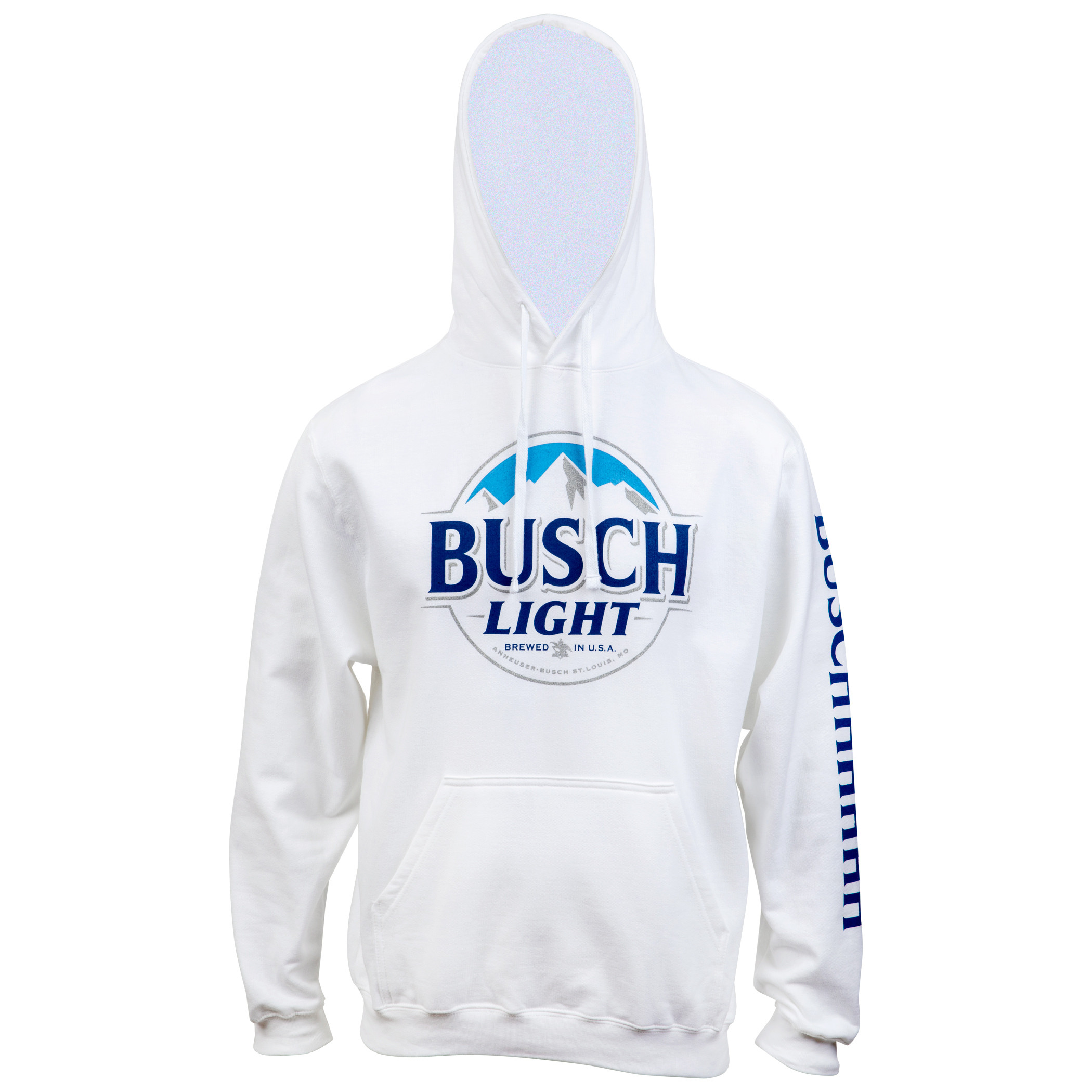 Busch Light Beer Logo White Colorway Hoodie