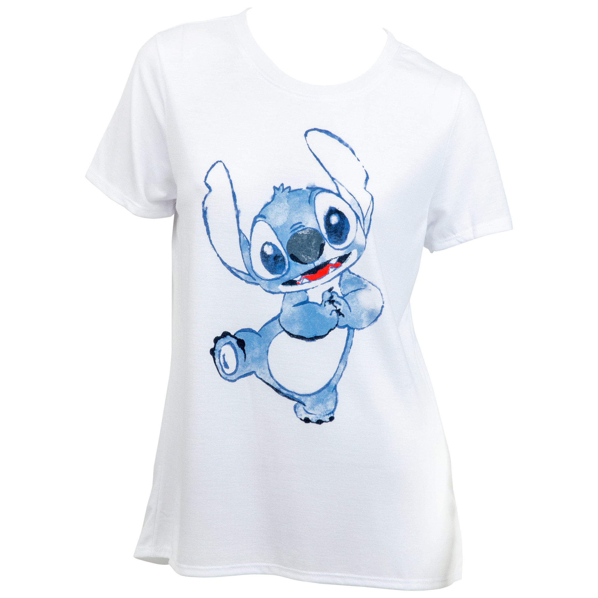 Disney Lilo and Stitch Watercolor Stitch Women's T-Shirt