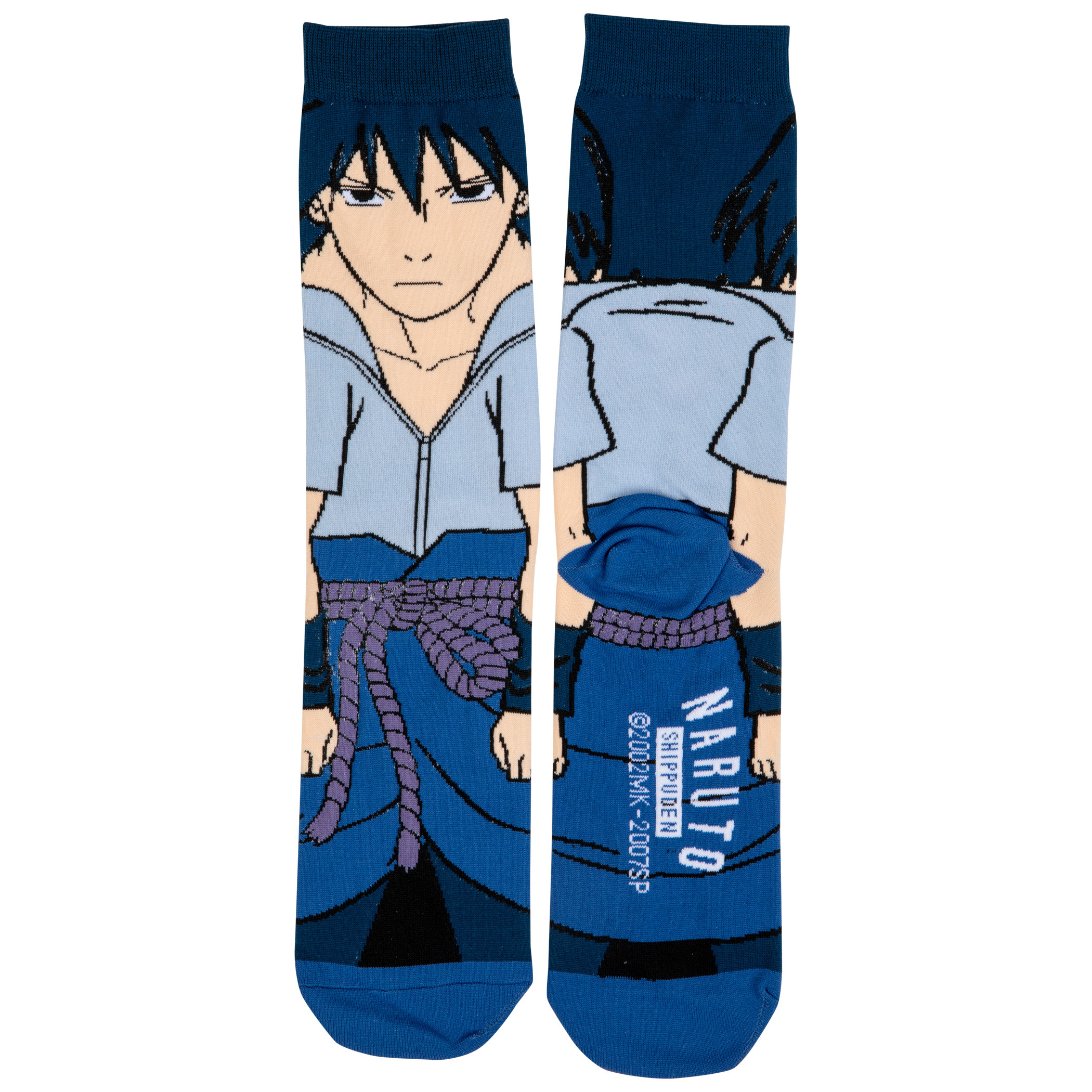 Naruto Sasuke 360 Character Crew Socks