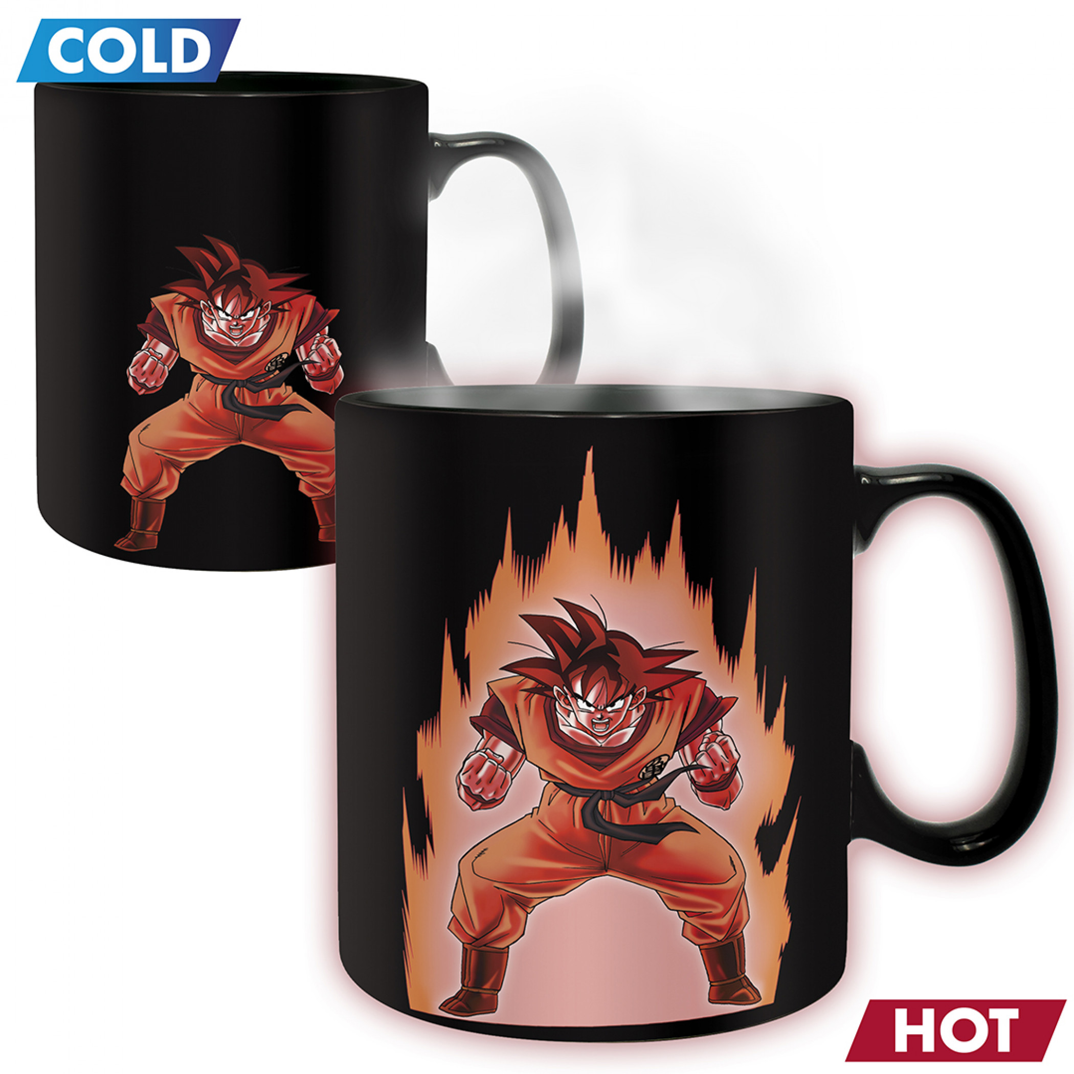 Dragon Ball Z Goku Super Saiyan Color Change Mug and Coaster Set