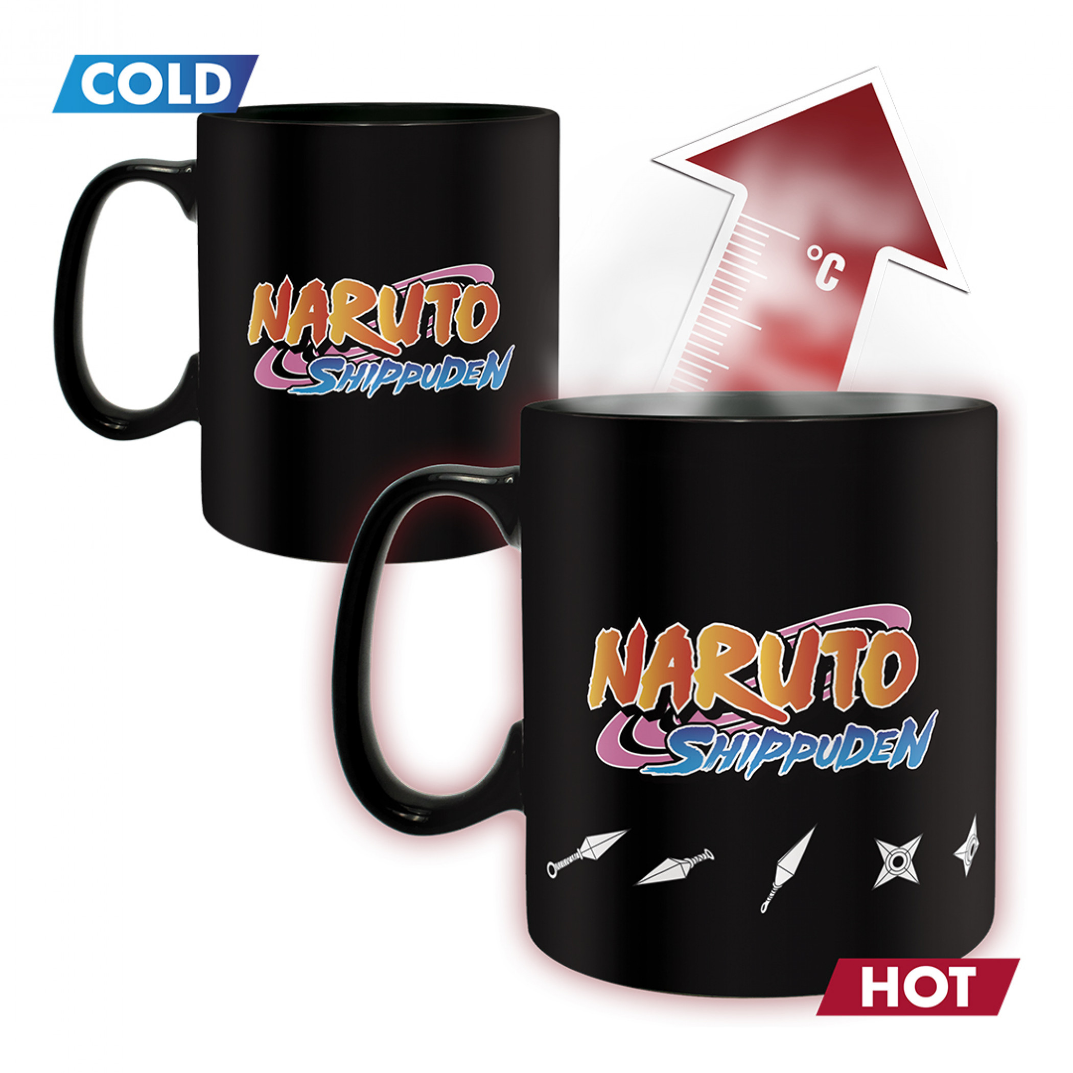Naruto Shippuden Bunshin No Jutsu 16oz Magic Ceramic Mug & Coaster Set