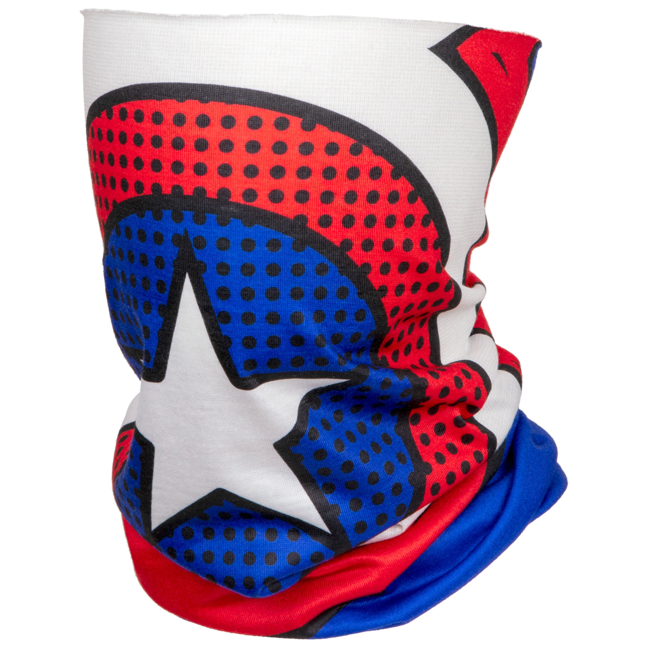 Captain America Character Costume Full Face Tubular Bandana Gaiter