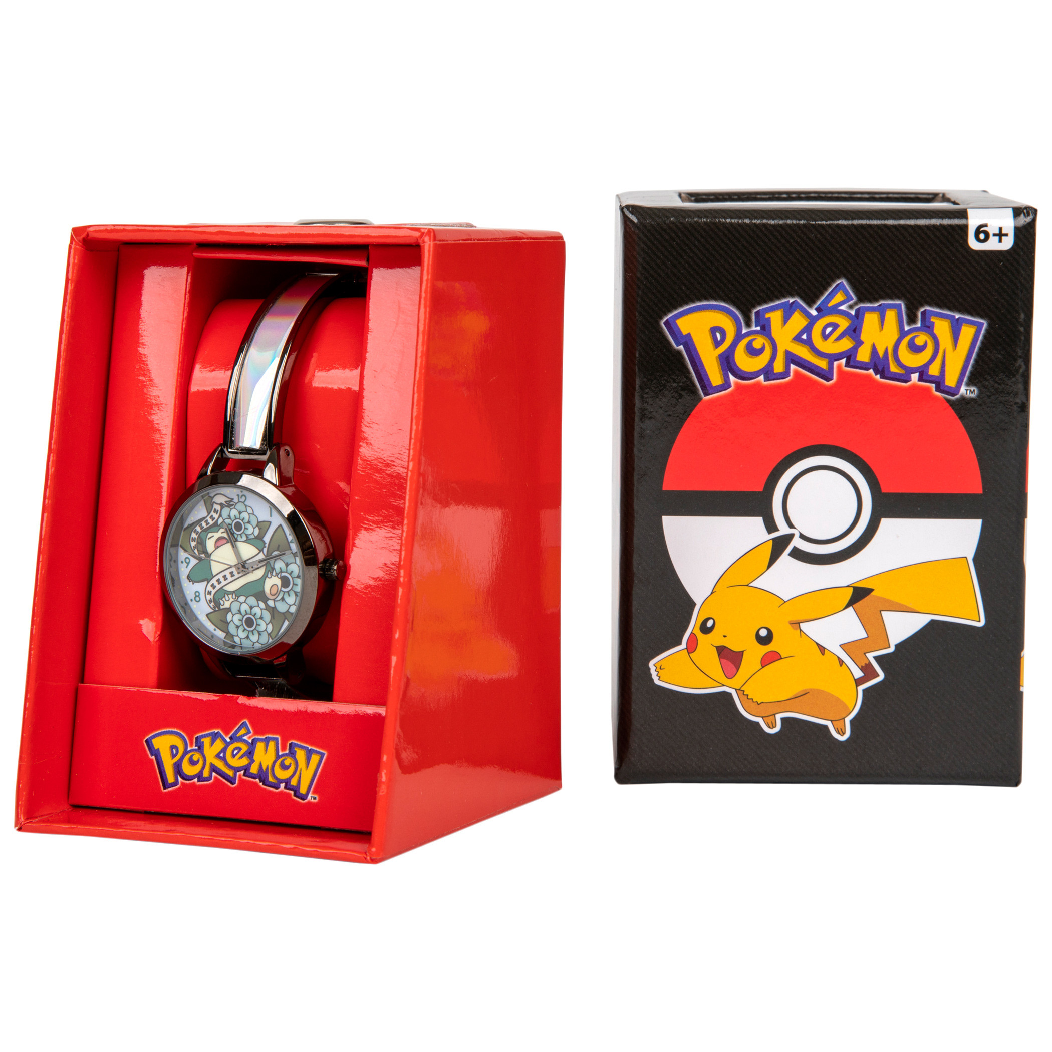 Pokemon Snorlax in Flowers with Holographic Wristband Watch