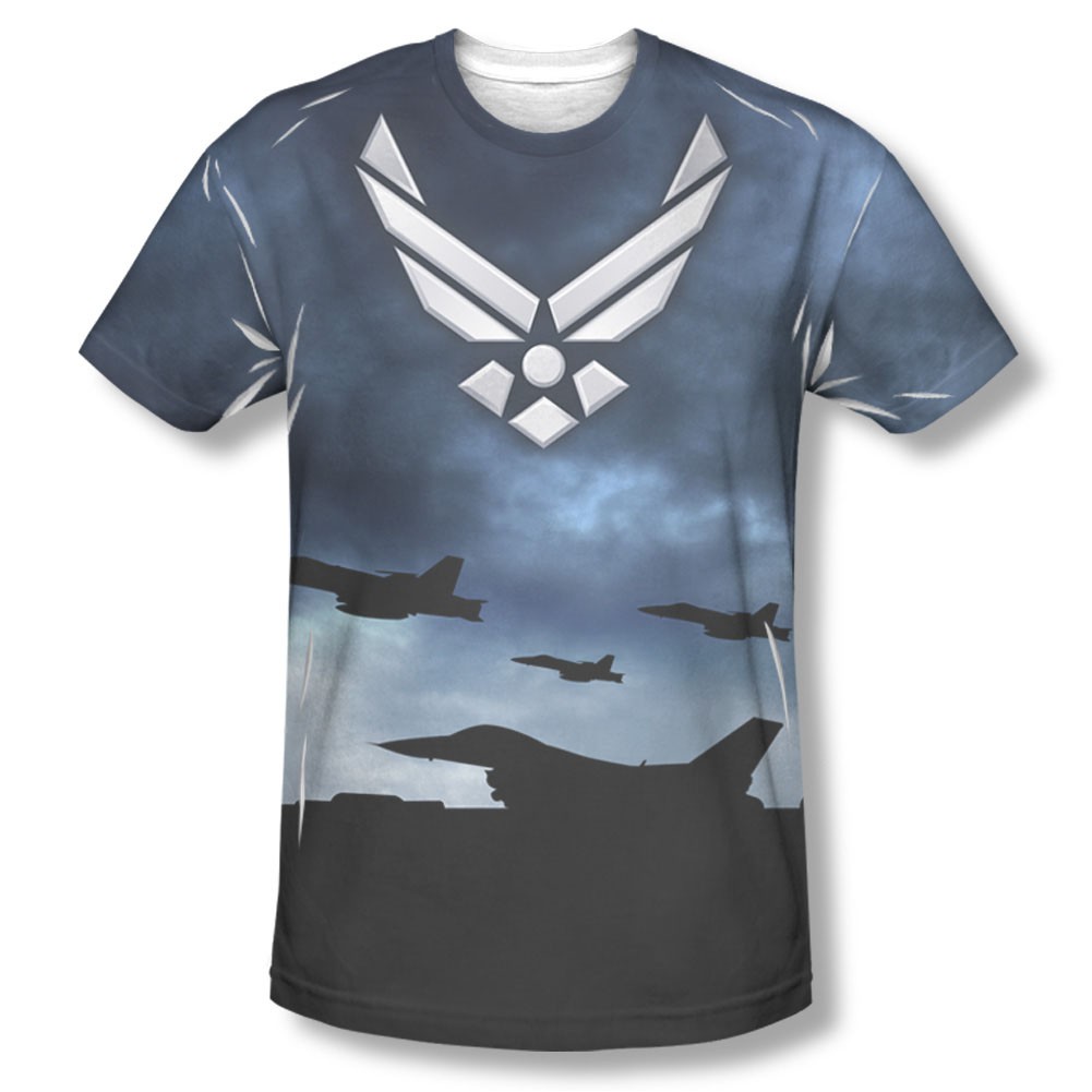US Air Force Take Off Blue Sublimation T-Shirt