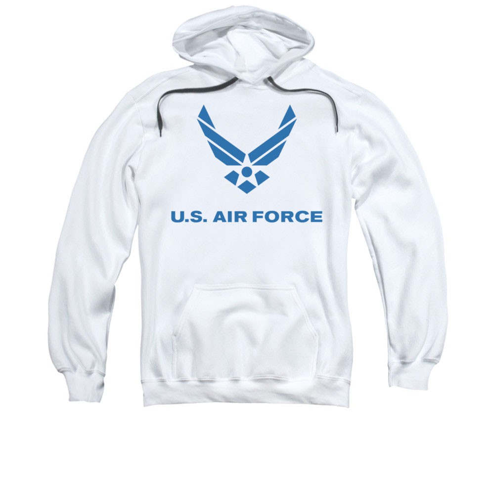 US Air Force Logo White Pullover Hoodie