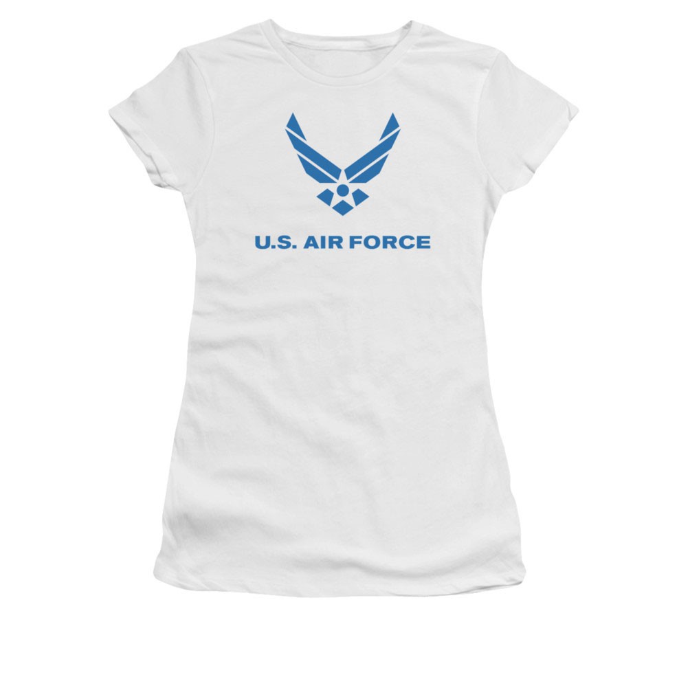 US Air Force Logo White Juniors T-Shirt