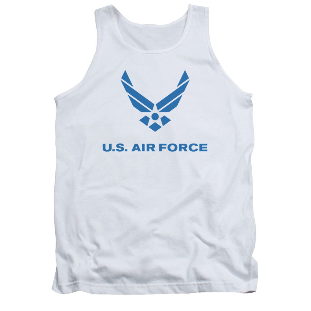 US Air Force Logo White Mens Tank Top