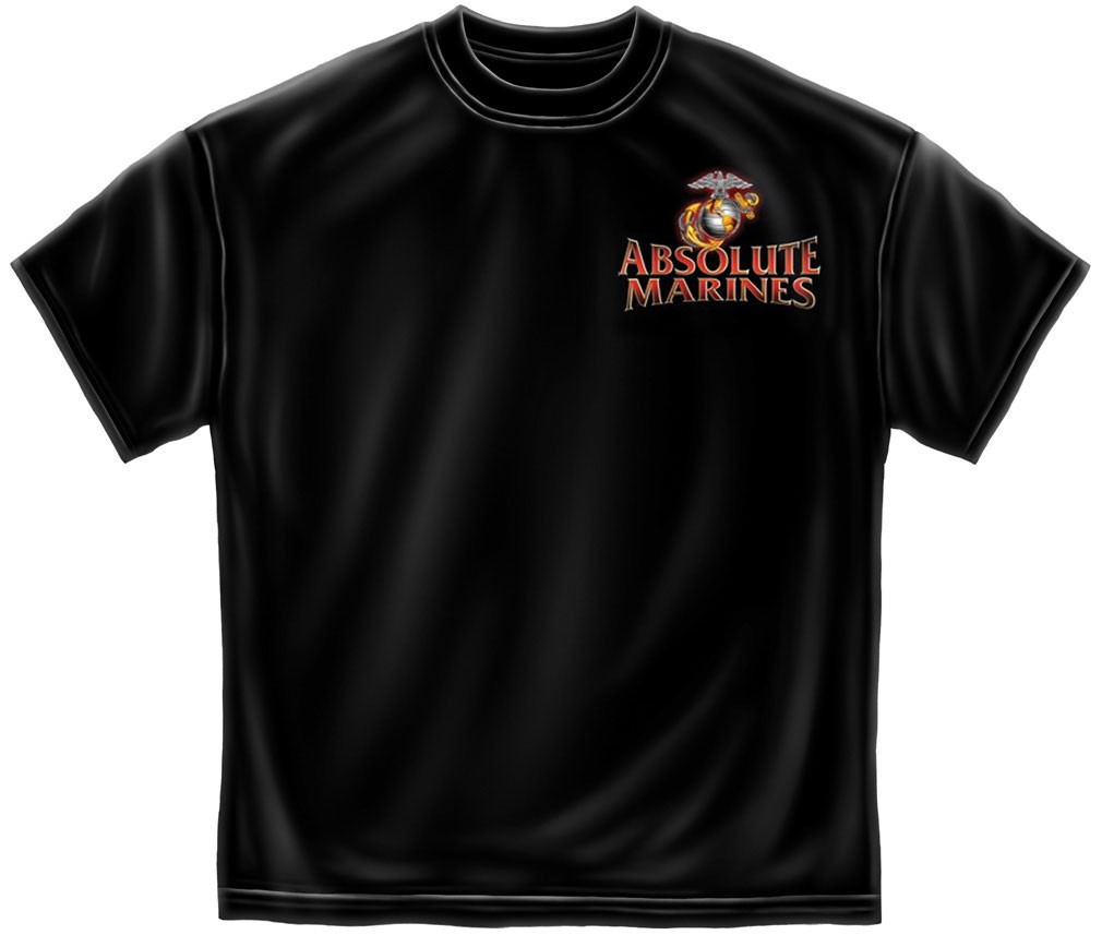 Absolute Marines Patriotic TShirt - Black