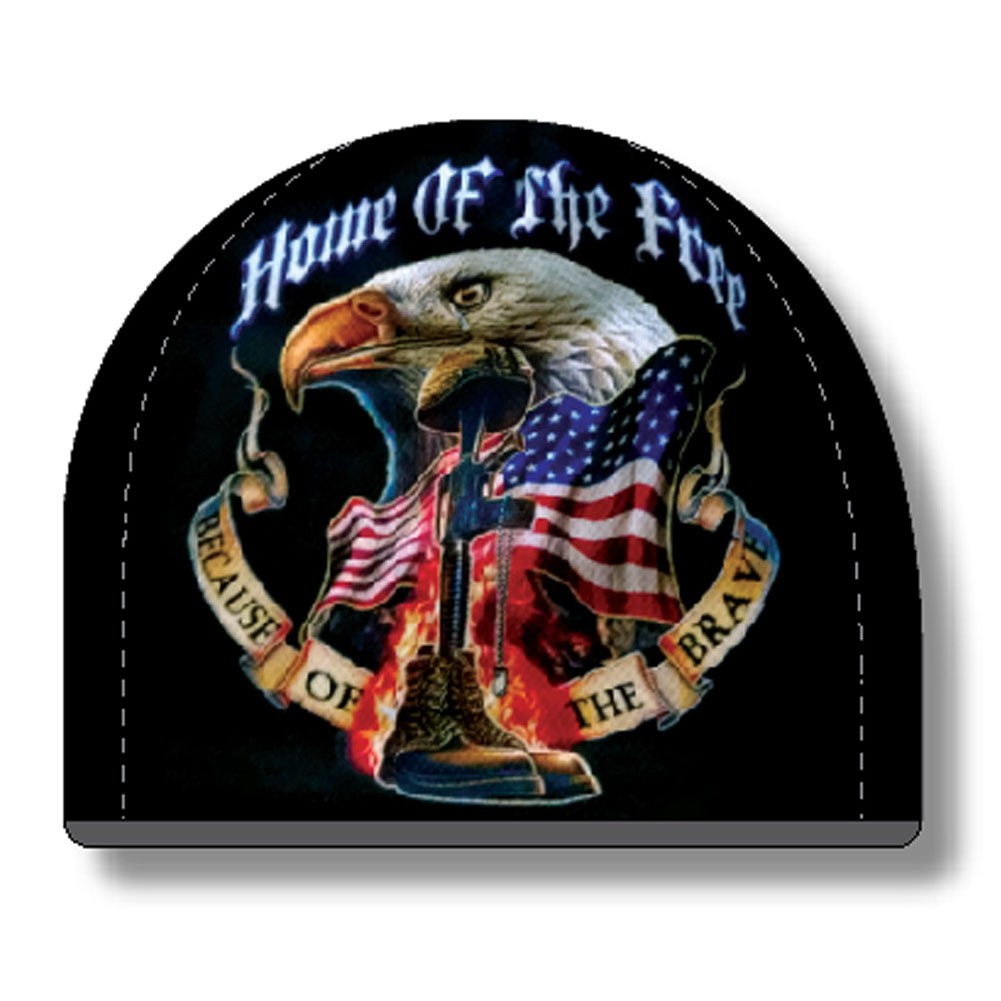 USA Patriotic Home Of The Free Black Hat Beanie