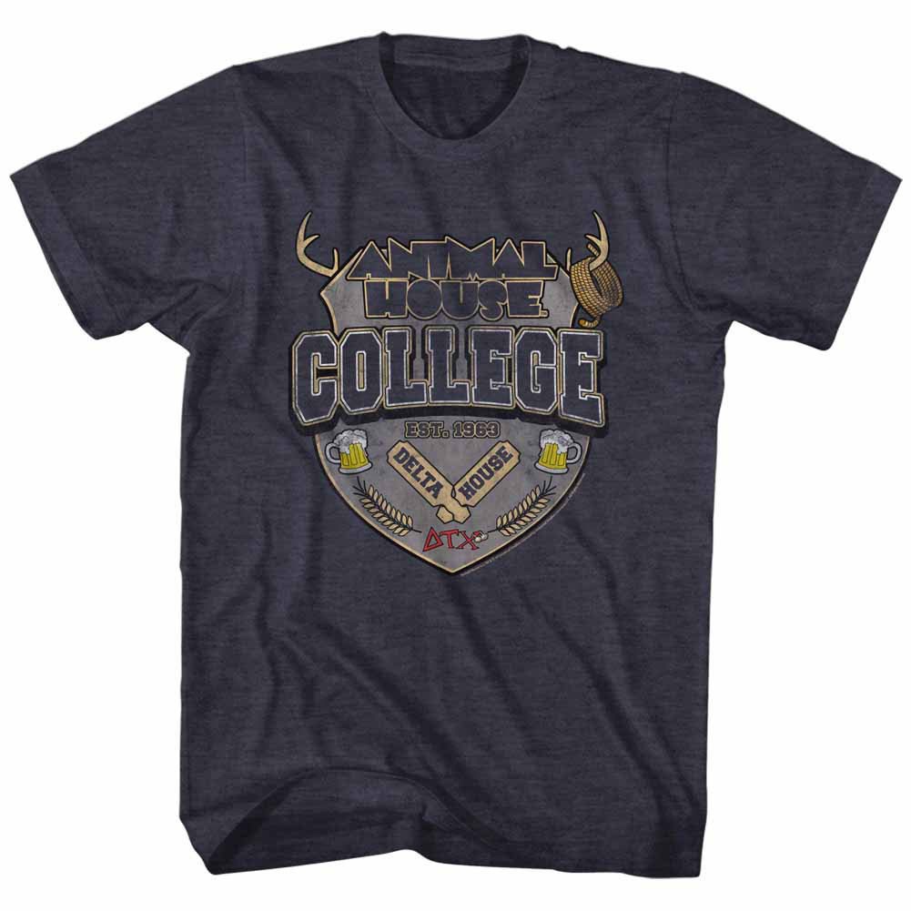 Animal House College Crest Men's Blue T-Shirt
