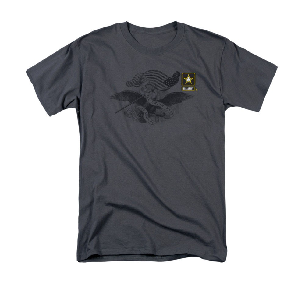 US Army Preserved Left Chest Gray T-Shirt