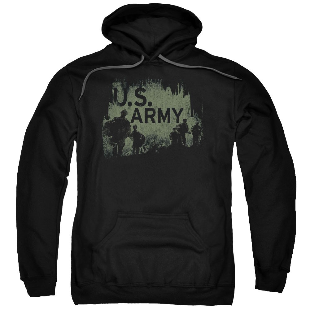 US Army Strong Soldiers Black Pullover Hoodie