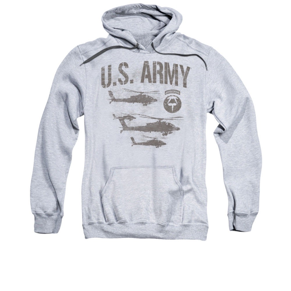 US Army Airborne Gray Pullover Hoodie