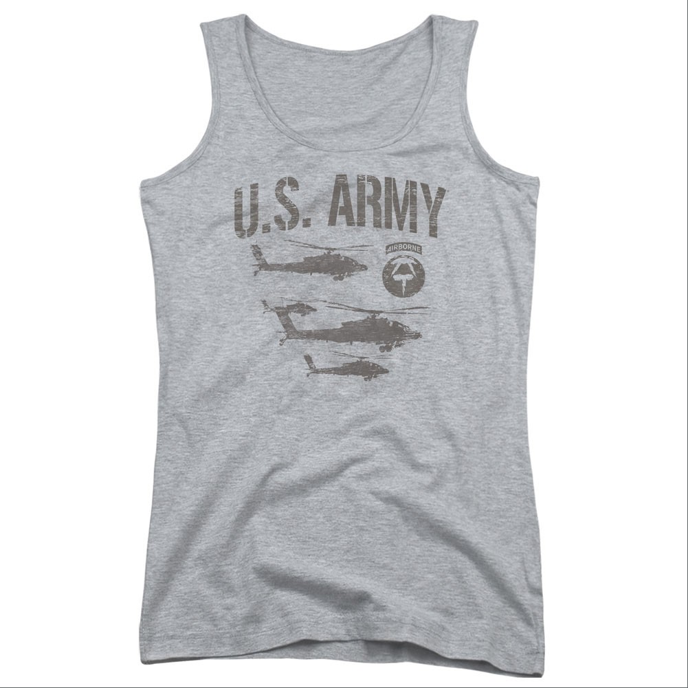 US Army Airborne Gray Juniors Tank Top