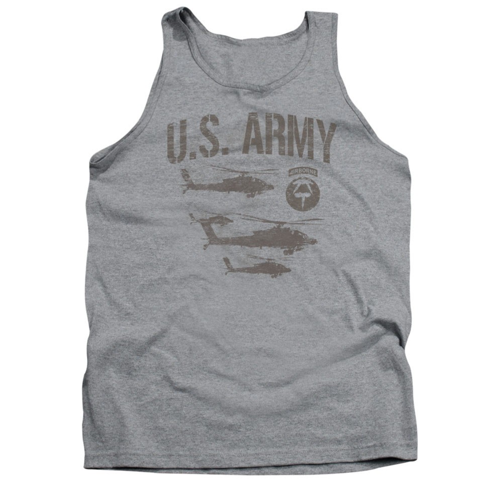 US Army Airborne Gray Mens Tank Top