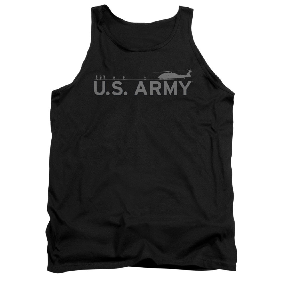 US Army Helicopter Black Mens Tank Top