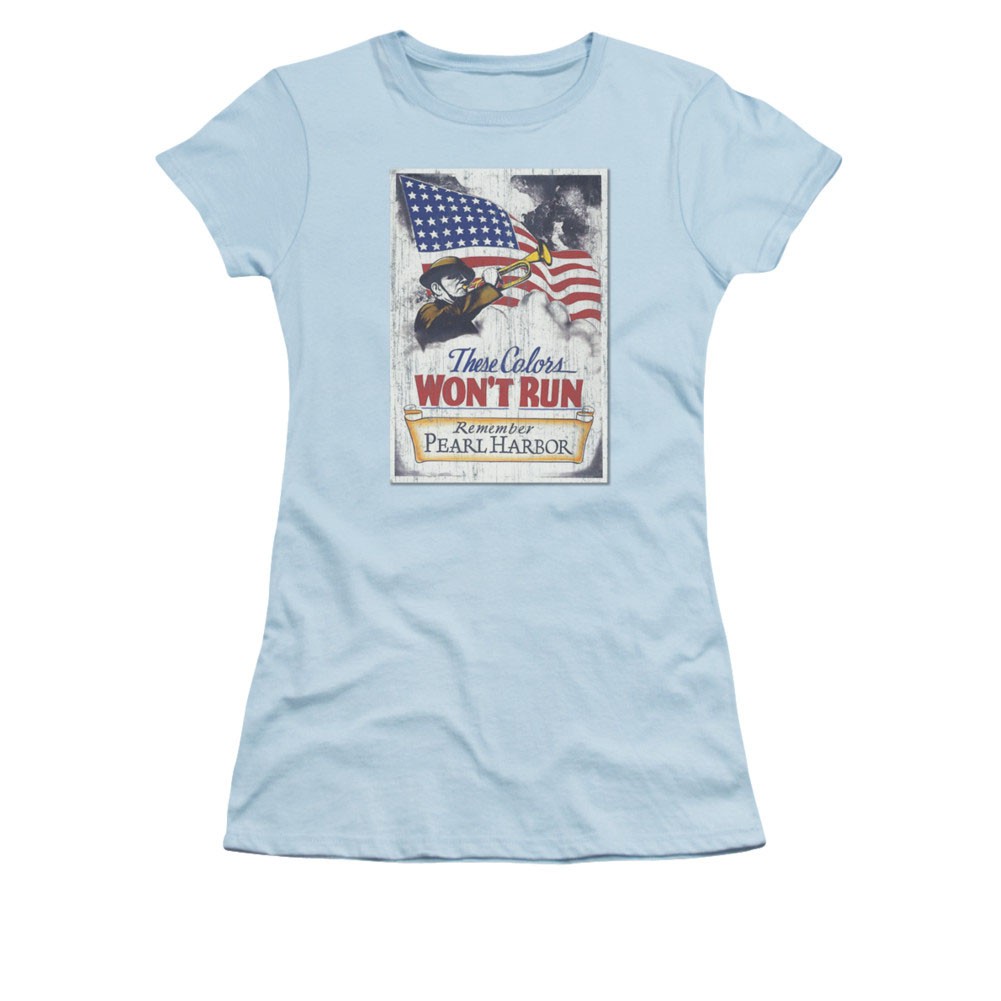 US Army Pearl Harbor Blue Juniors T-Shirt