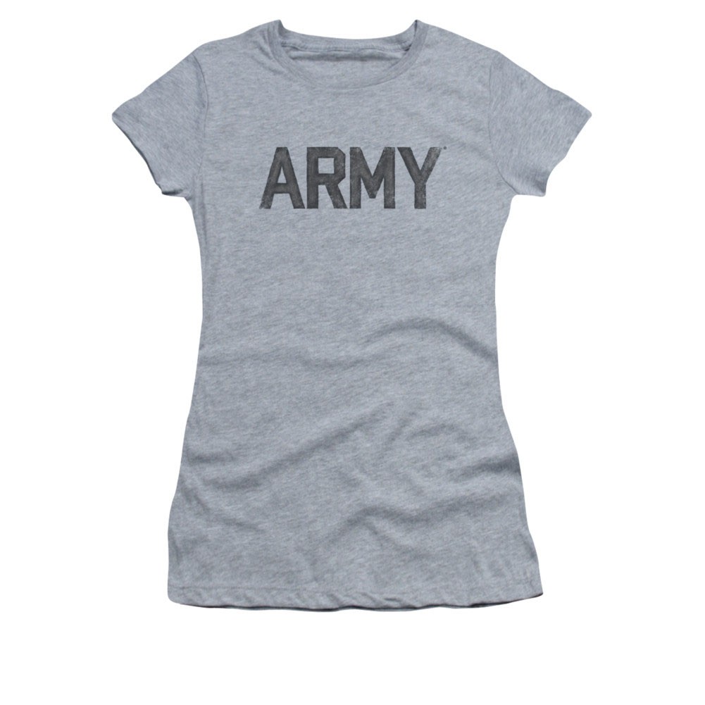 US Army Logo Gray Juniors T-Shirt