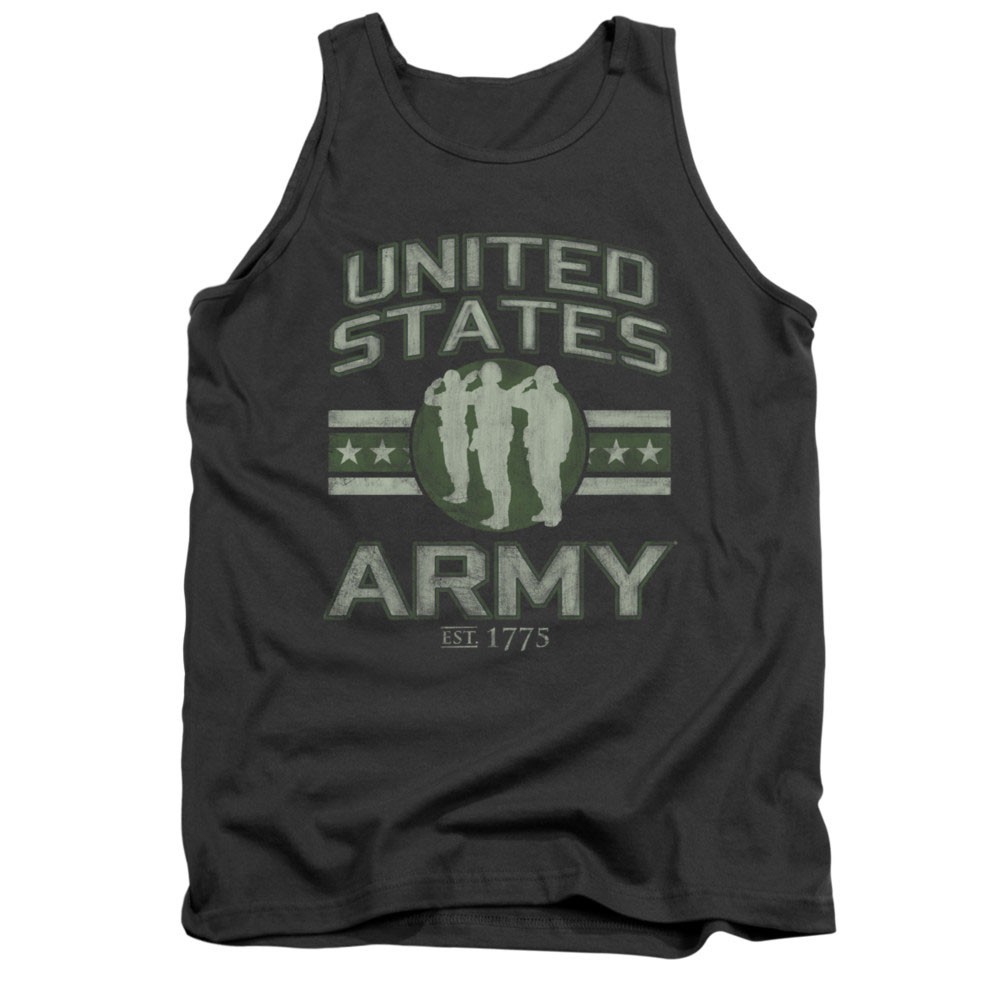 US Army Stars Gray Mens Tank Top