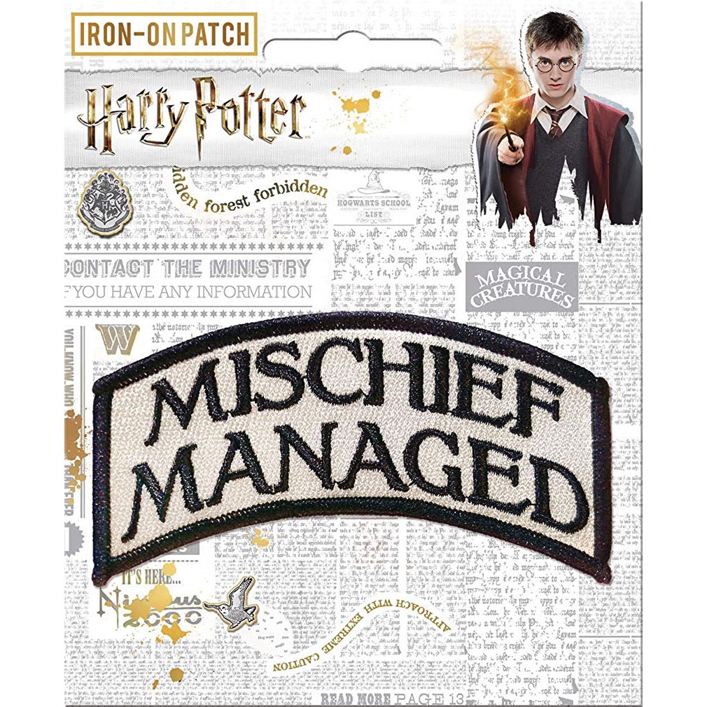 Harry Potter Mischief Managed Patch