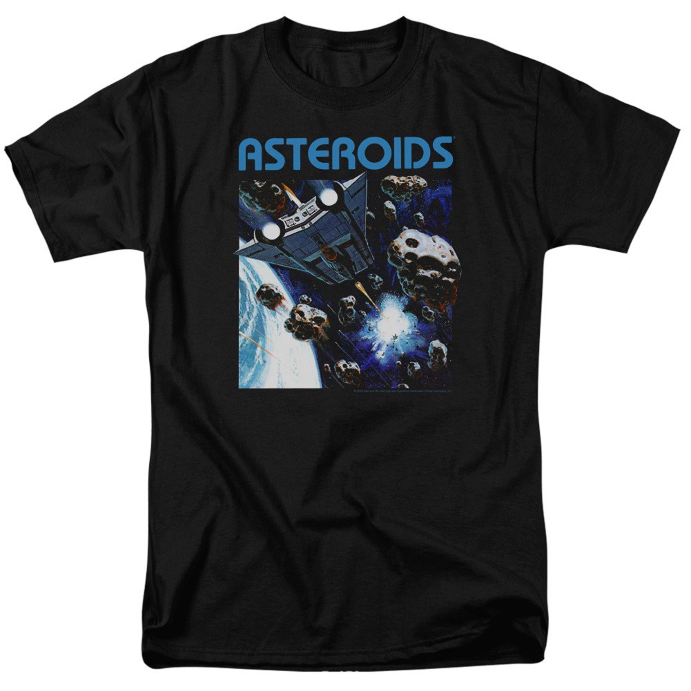 Atari Asteroids Men's Black T-Shirt