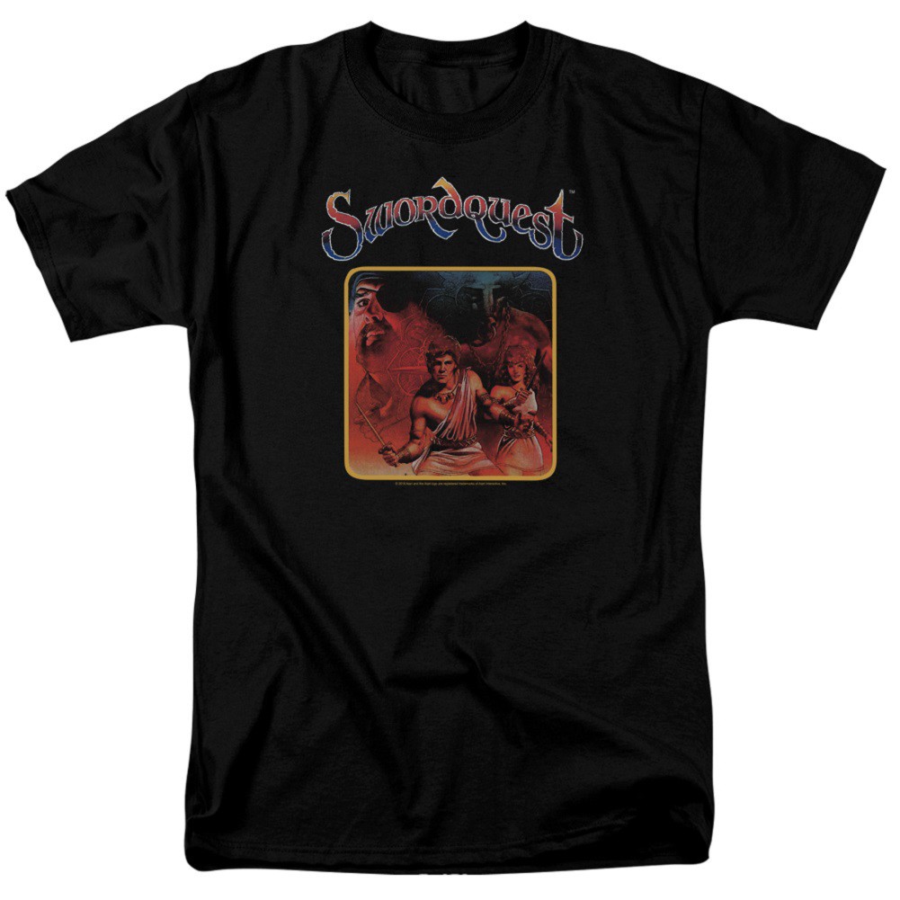 Atari Swordquest Men's Black T-Shirt
