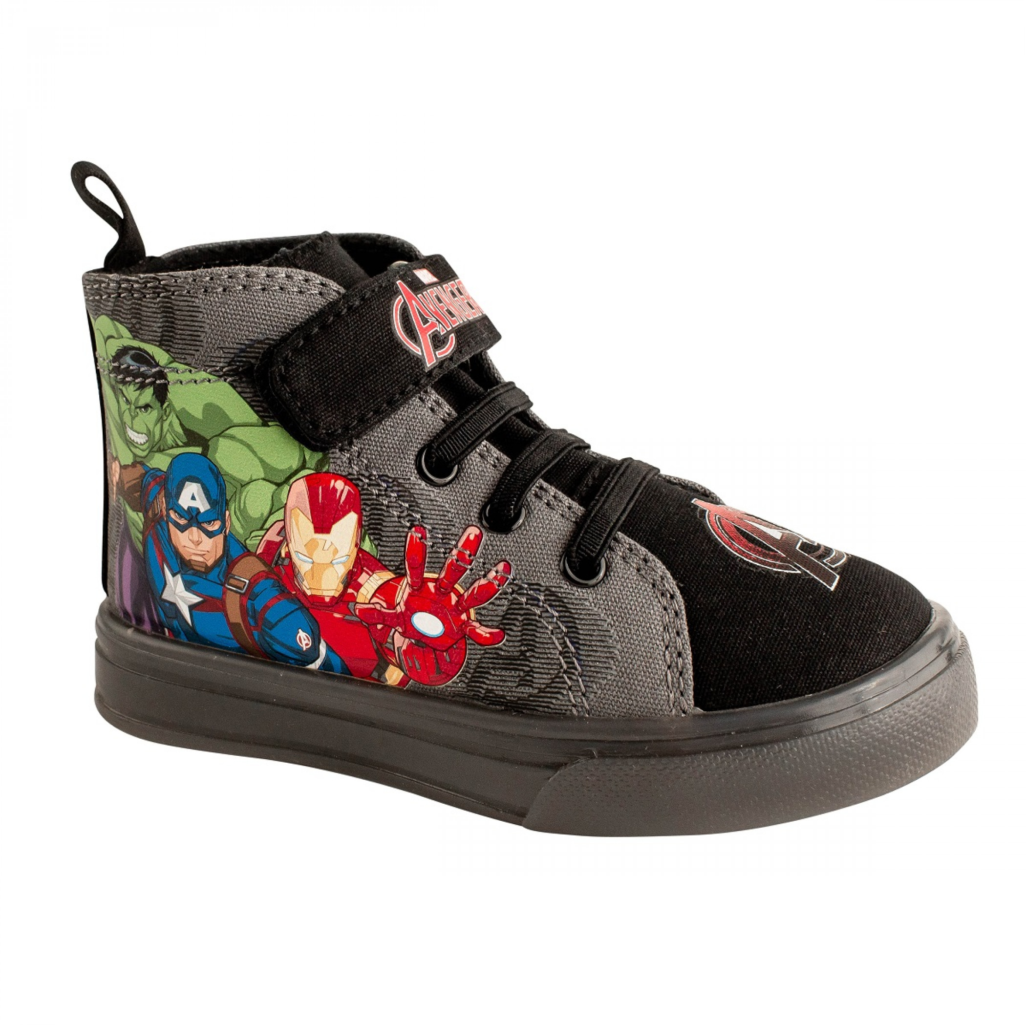 Avengers Assemble and Symbol Kids Lighted Canvas Shoes