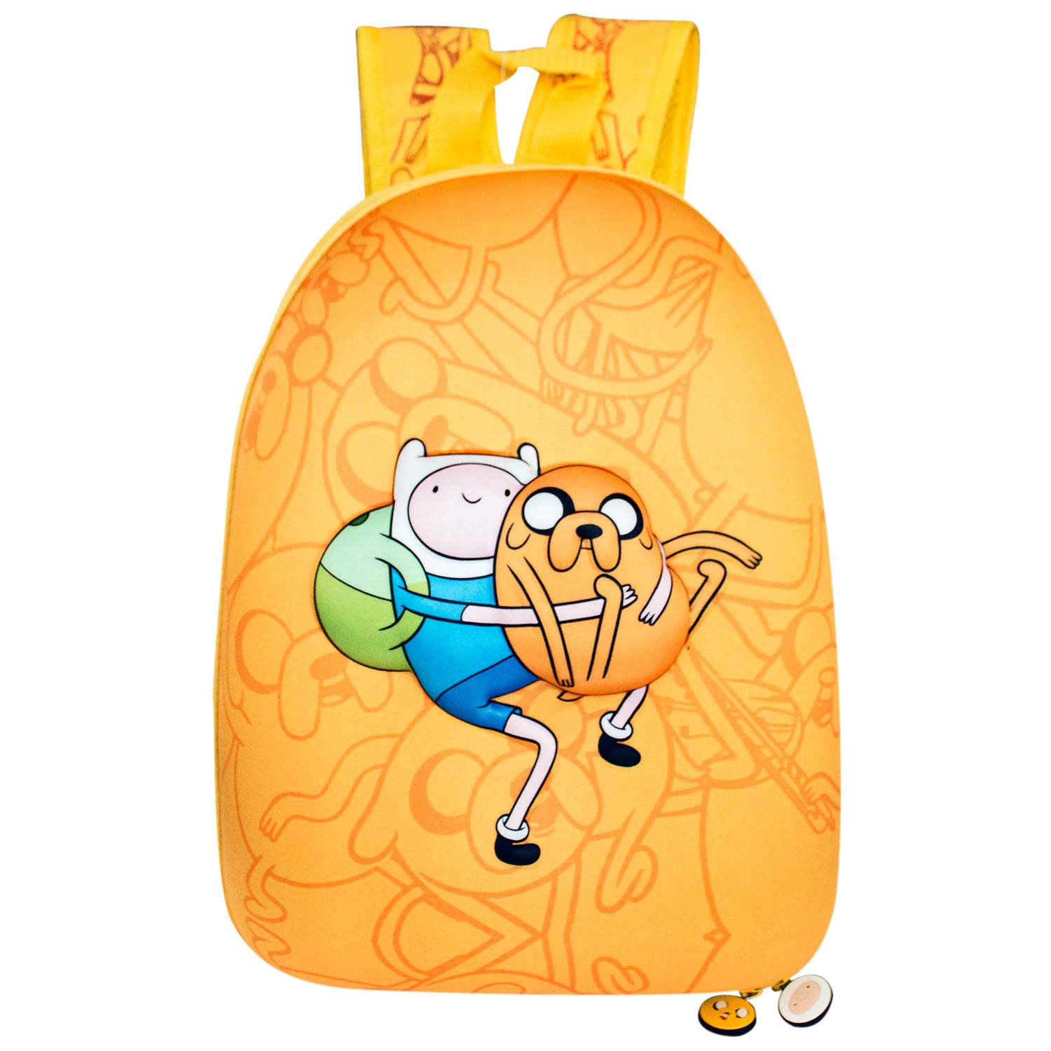 Adventure Time Finn And Jake Bubble Yellow Backpack