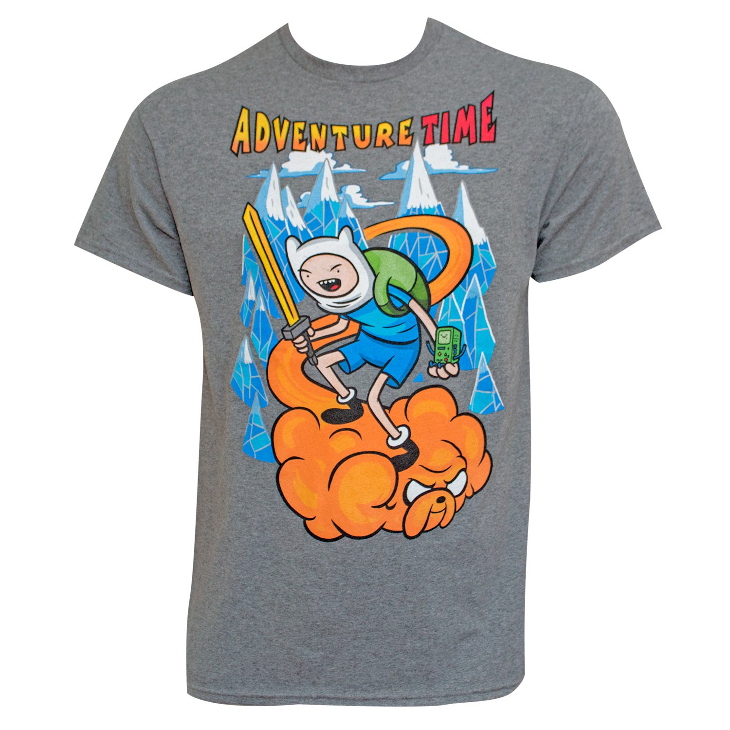 Adventure Time Jake Cloud Grey Tee Shirt